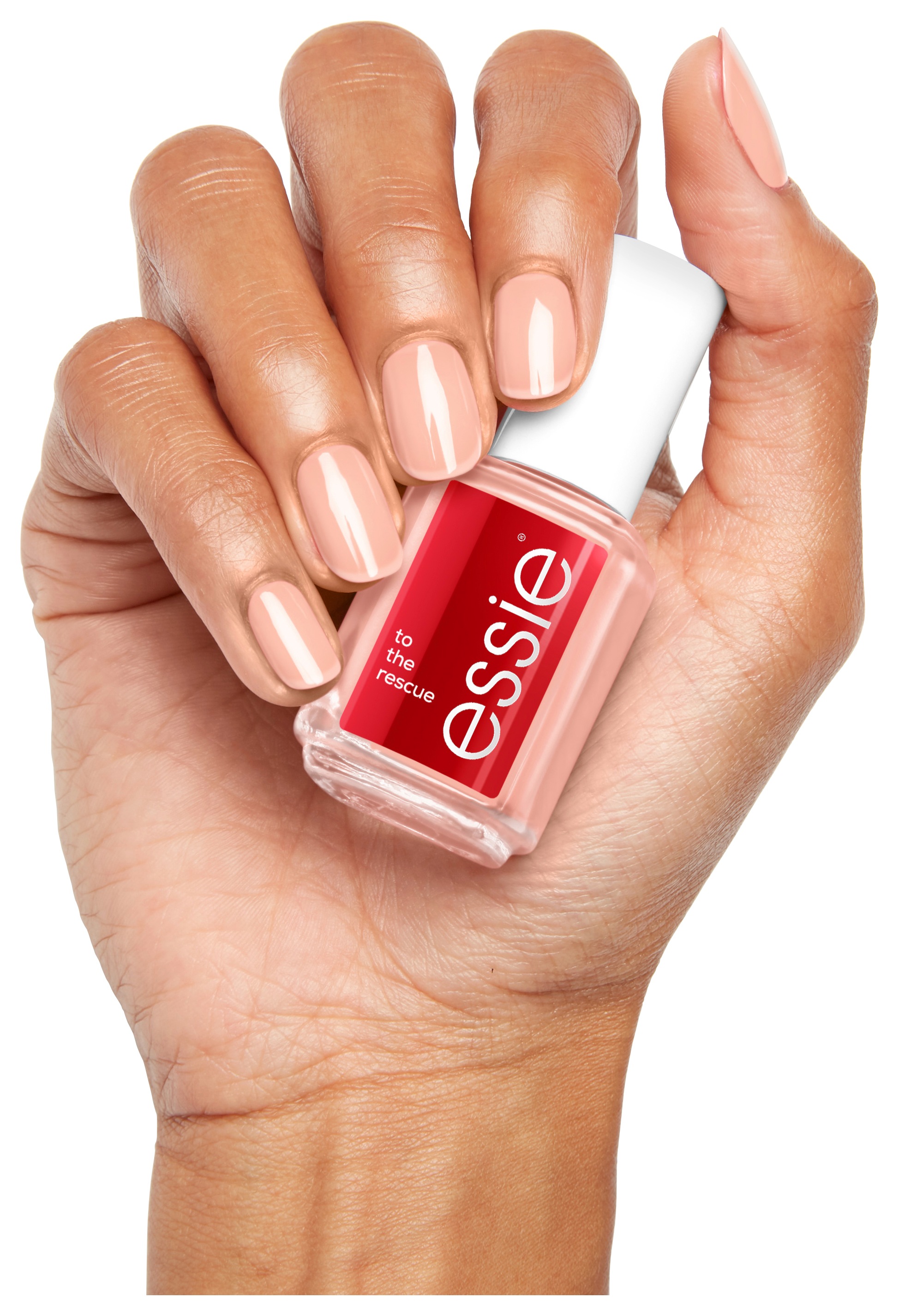 essie Nagelhärter »to the rescue«, mit dreifachem Proteinkomplex für starke Nägel.
