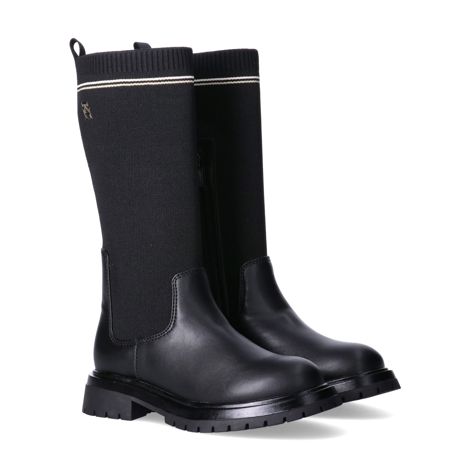 Tommy Hilfiger Stiefel  Reiterstiefel, Langschaftstiefel mit softem Textilschaft