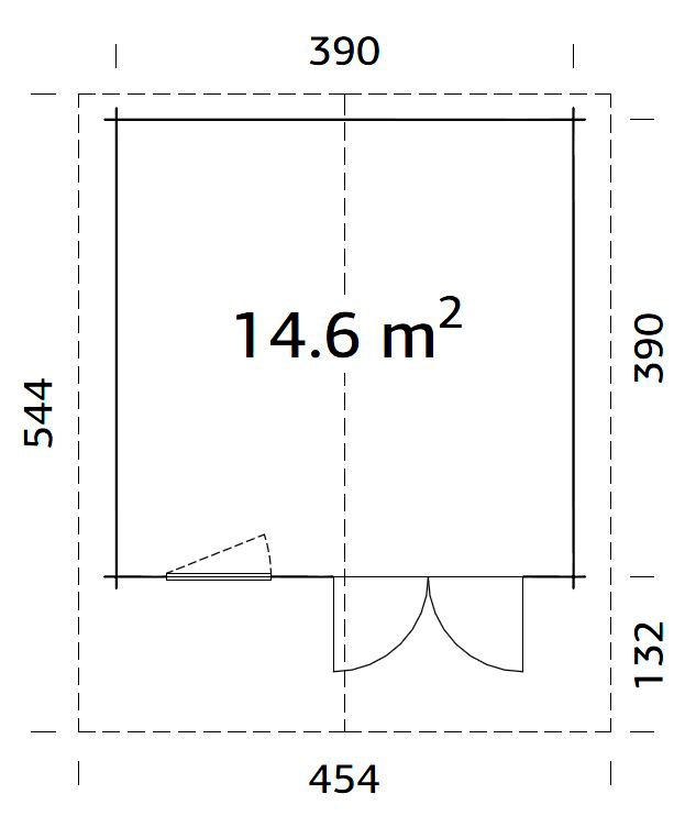 Palmako Gartenhaus »B_ritta«, 14,6 qm
