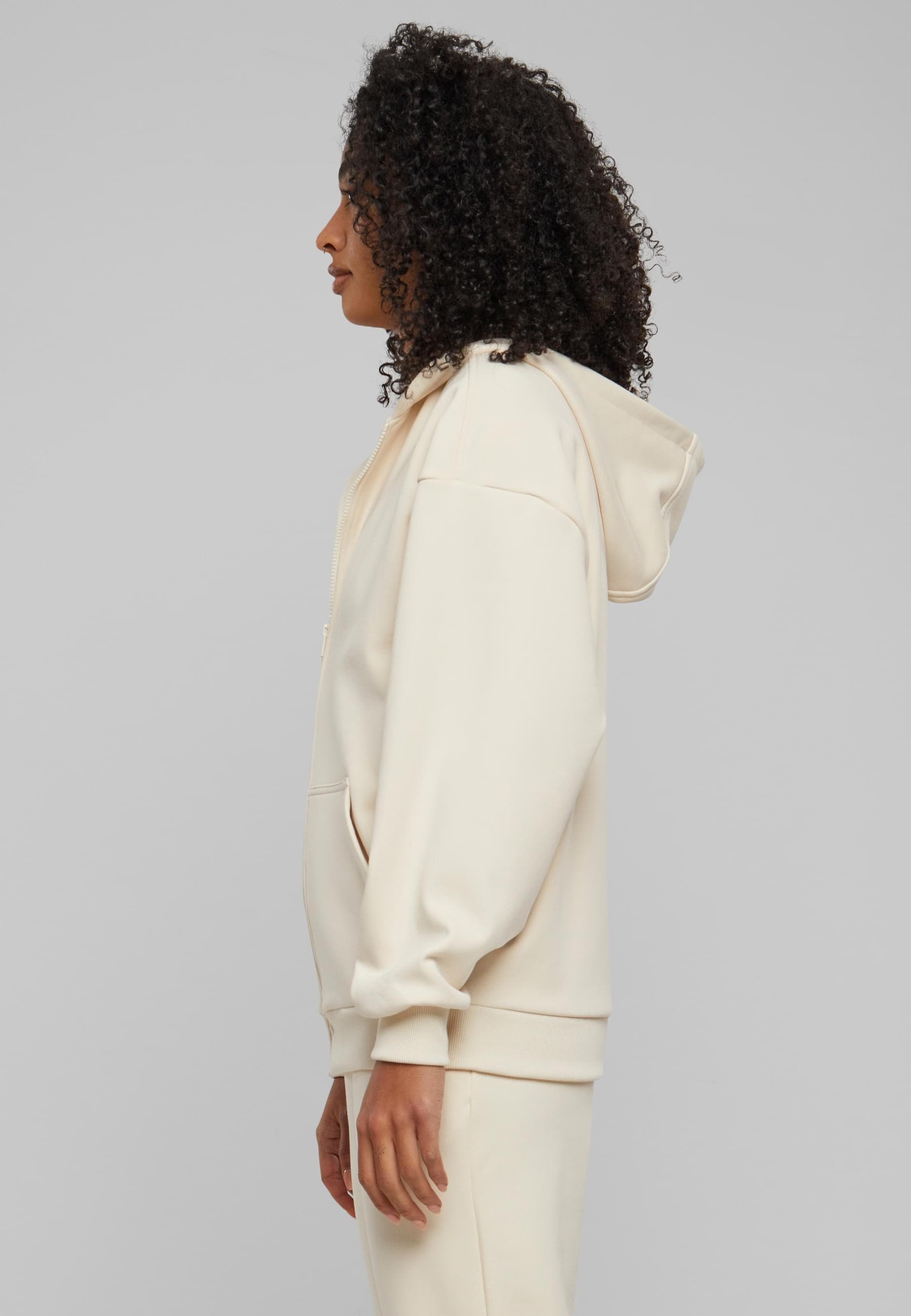 URBAN CLASSICS Sweatjacke »Urban Classics Damen Ladies Cozy Oversized Zip Hoody«