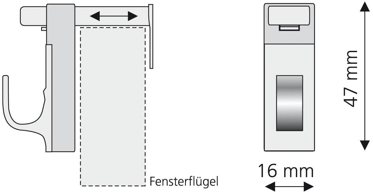 Liedeco Klemmträger, und für Scheibenstangen BAUR auf Rechnung Cafe- | (Set, 2 St.)