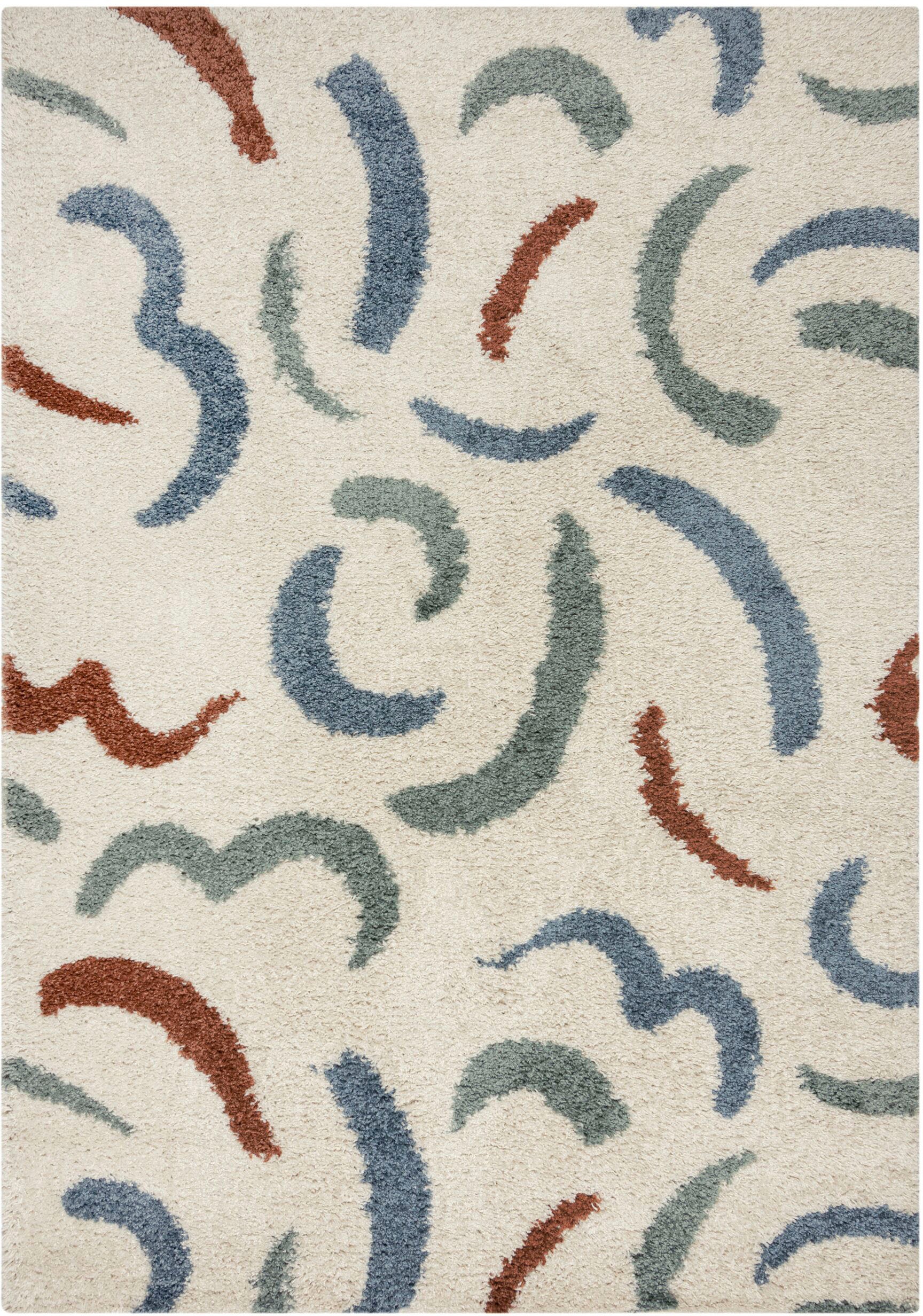 FLAIR RUGS Hochflor-Teppich "SQUIGGLE" rechteckig 30 mm Höhe günstig online kaufen