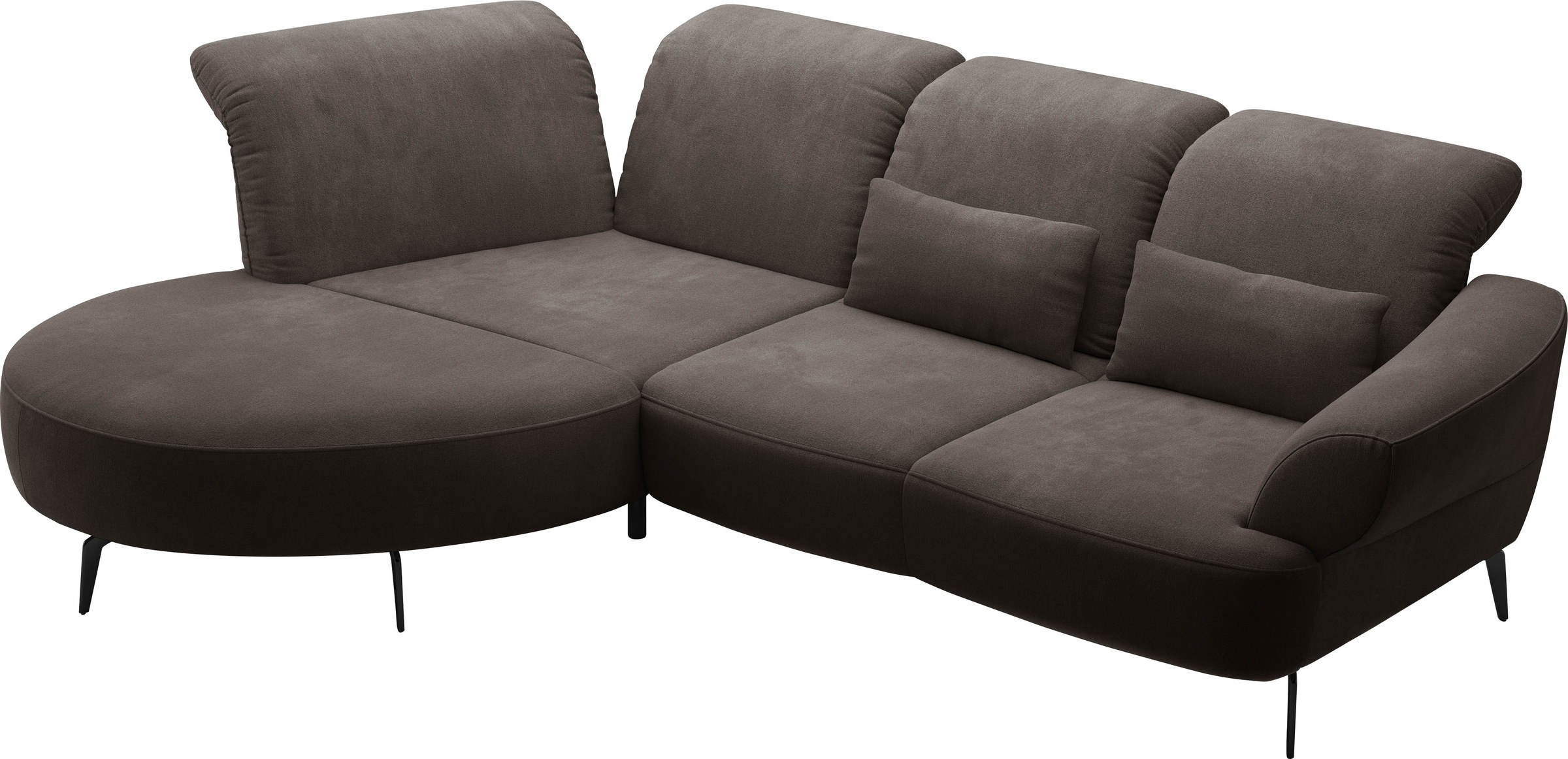 sit&more Ecksofa »Dance, L-Form, inkl. Sitztiefenverstellung«, inkl. Click&Seat, optional mit Kopfteilverstellung