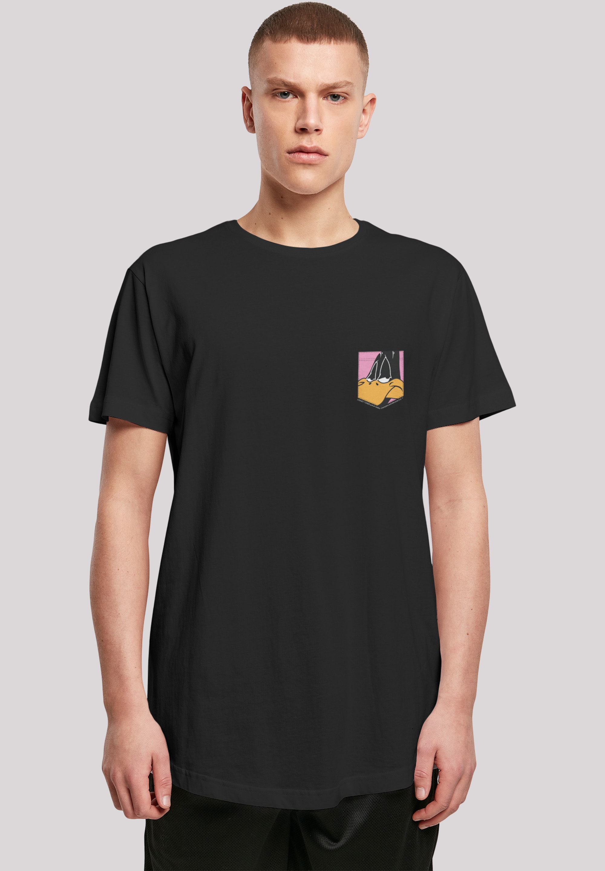 F4NT4STIC T-Shirt "Looney Tunes Daffy Duck Face Faux Pocket", Print günstig online kaufen