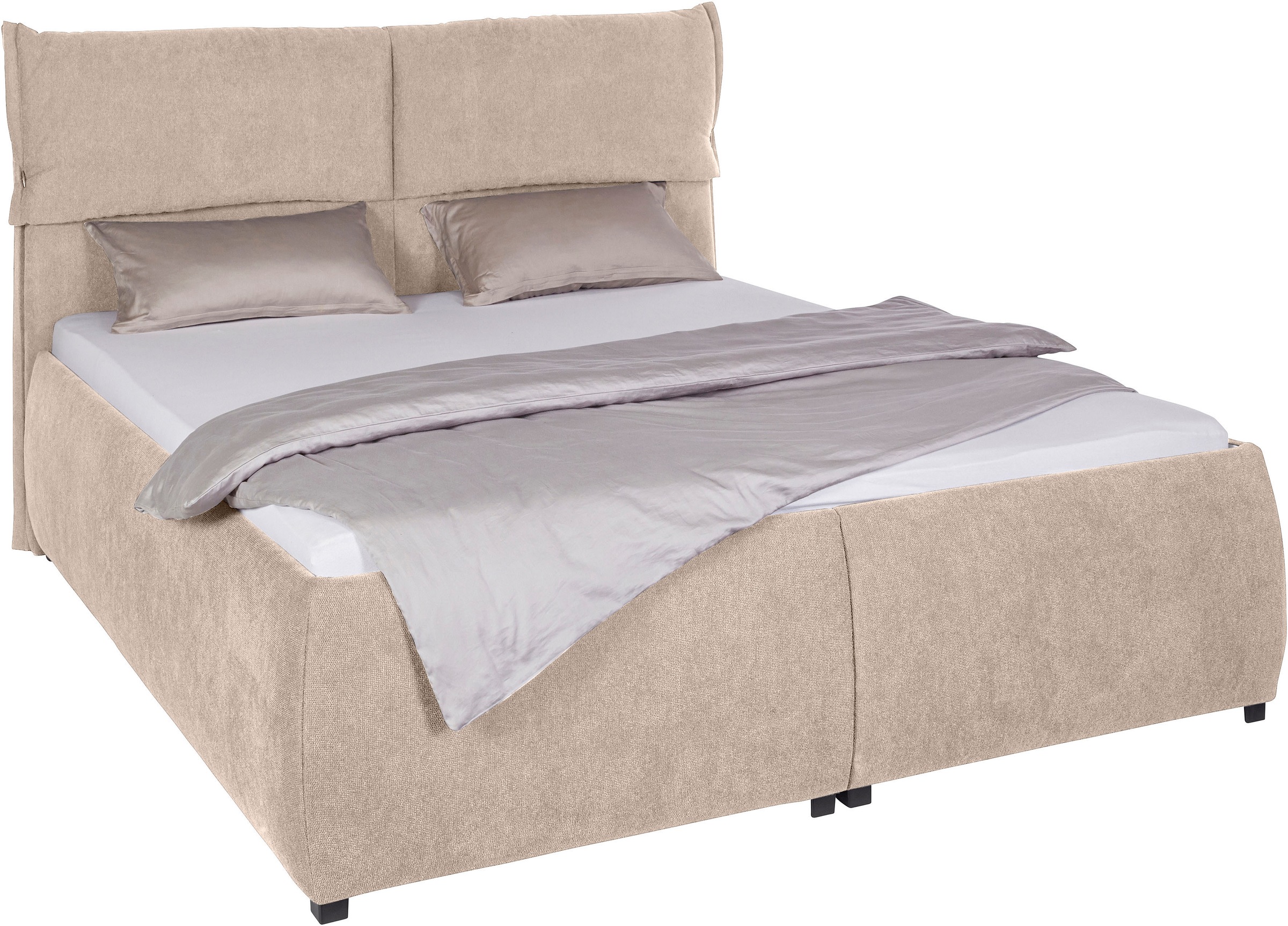 Home affaire Polsterbett "Jenson" als Bettgestell oder mit 3 Matratzenarten günstig online kaufen