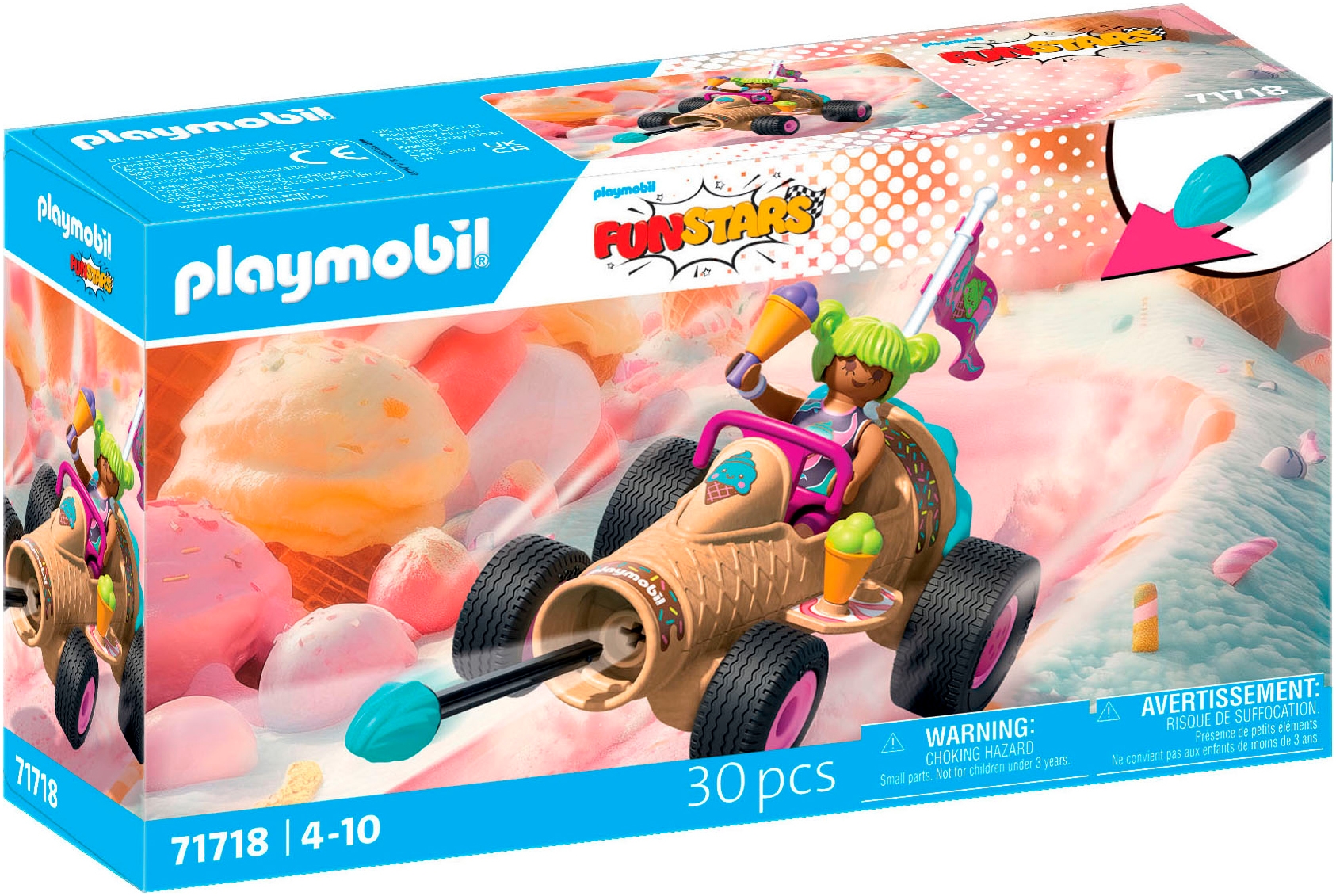 Playmobil® Konstruktions-Spielset »Rasende Eistüte (71718), Funstars«, (30 St.), Made in Europe