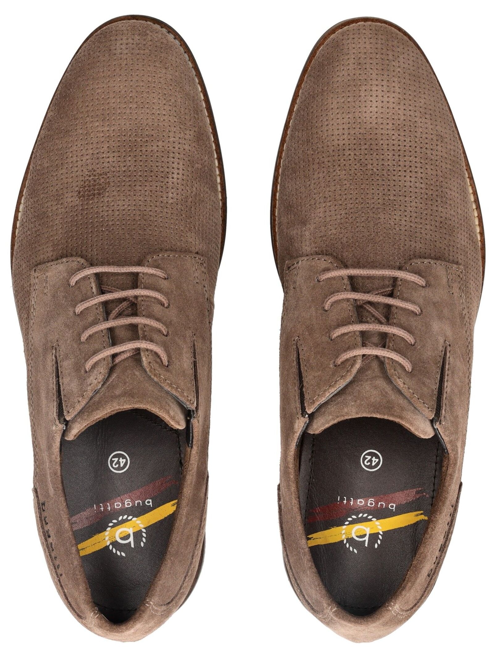 bugatti Schnürschuh »bugatti Businessschuhe Veloursleder«