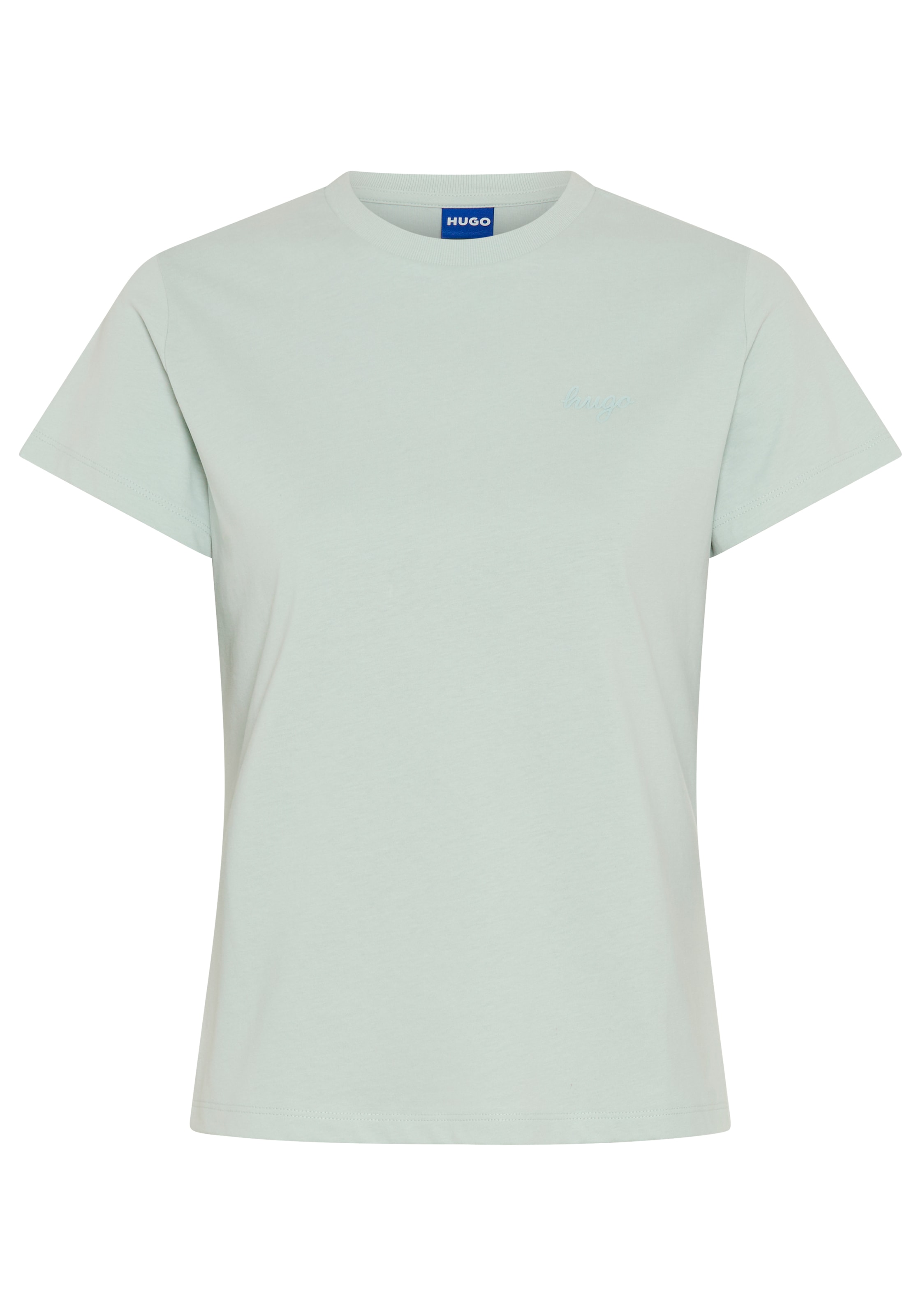 HUGO T-Shirt "Damatee" mit Logoschriftzug, reine Baumwolle