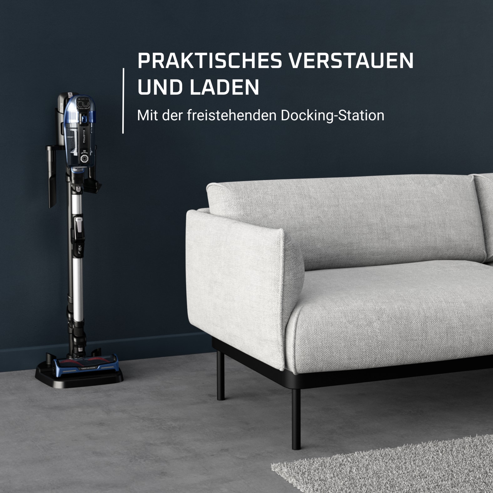 Rowenta Akku-Hand-und Stielstaubsauger »X-Force Flex 14.60 Aqua, leistungsstark, langlebiger Akku, Flex-Gelenk«, bis zu 200 Air Watt, Aqua-Düse, 2-in-1 Wisch- und Saugfunktion, RH99C3