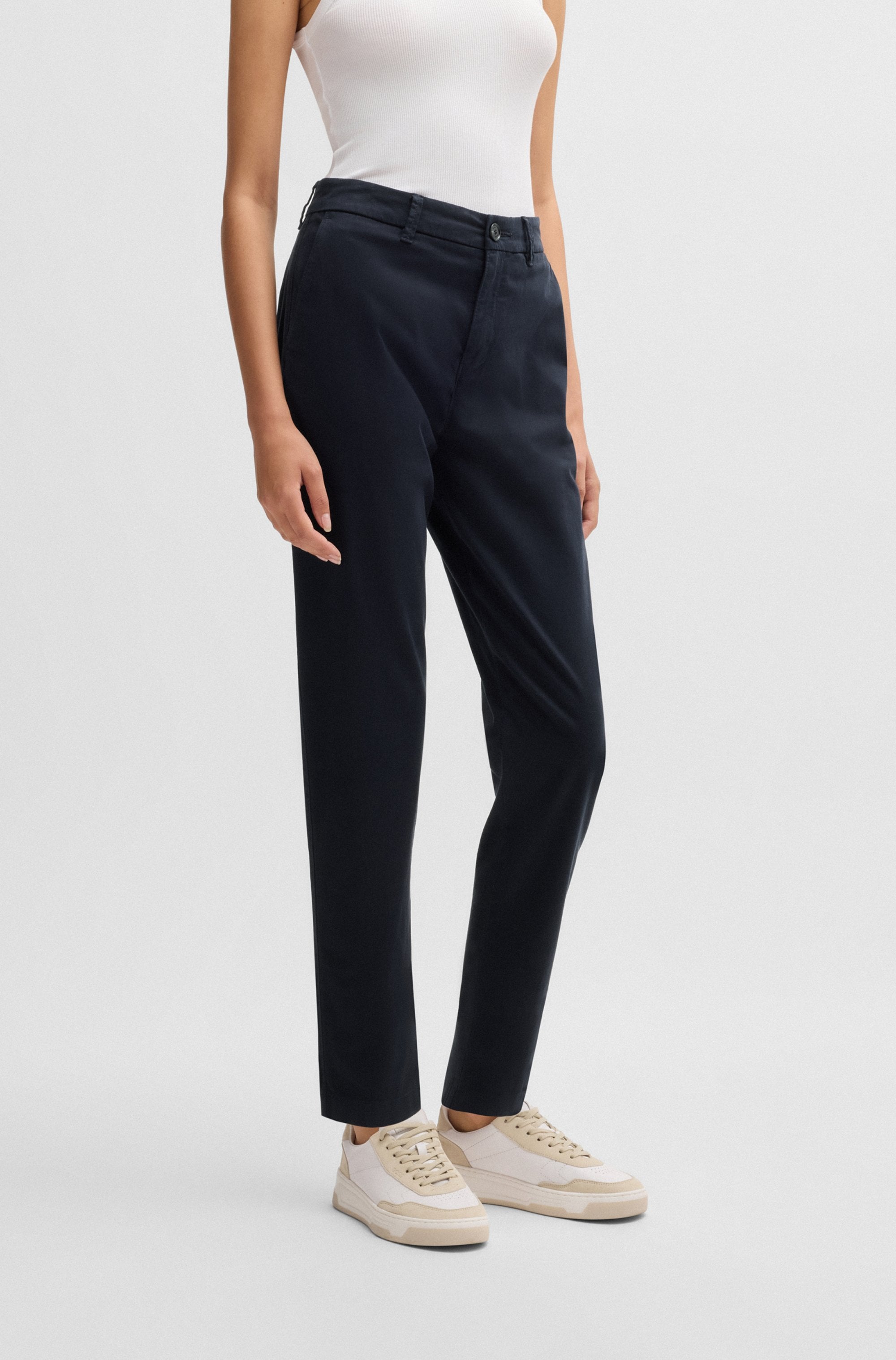 BOSS ORANGE Webhose "Tachini Premium Damenmode", mit Leder-Brandlabel am hi günstig online kaufen