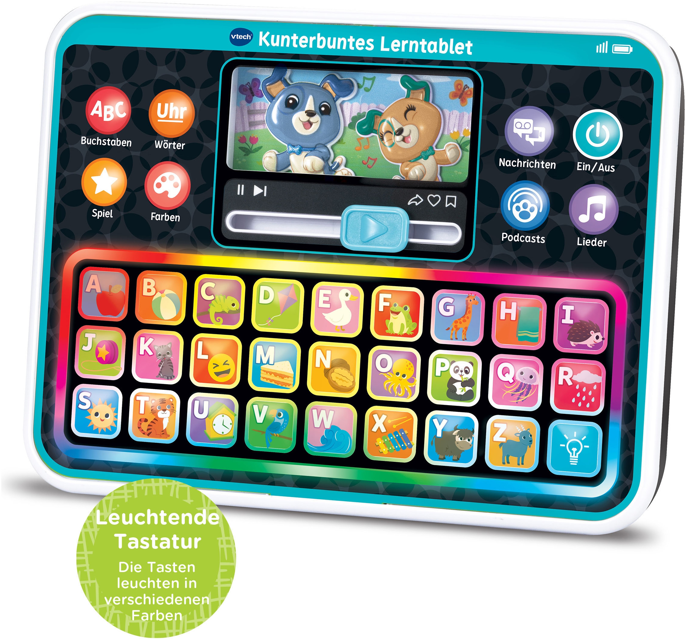 Vtech® Lerntablet »Vtech Baby, Kunterbuntes Lerntablet« mit leuchtender Tastatur