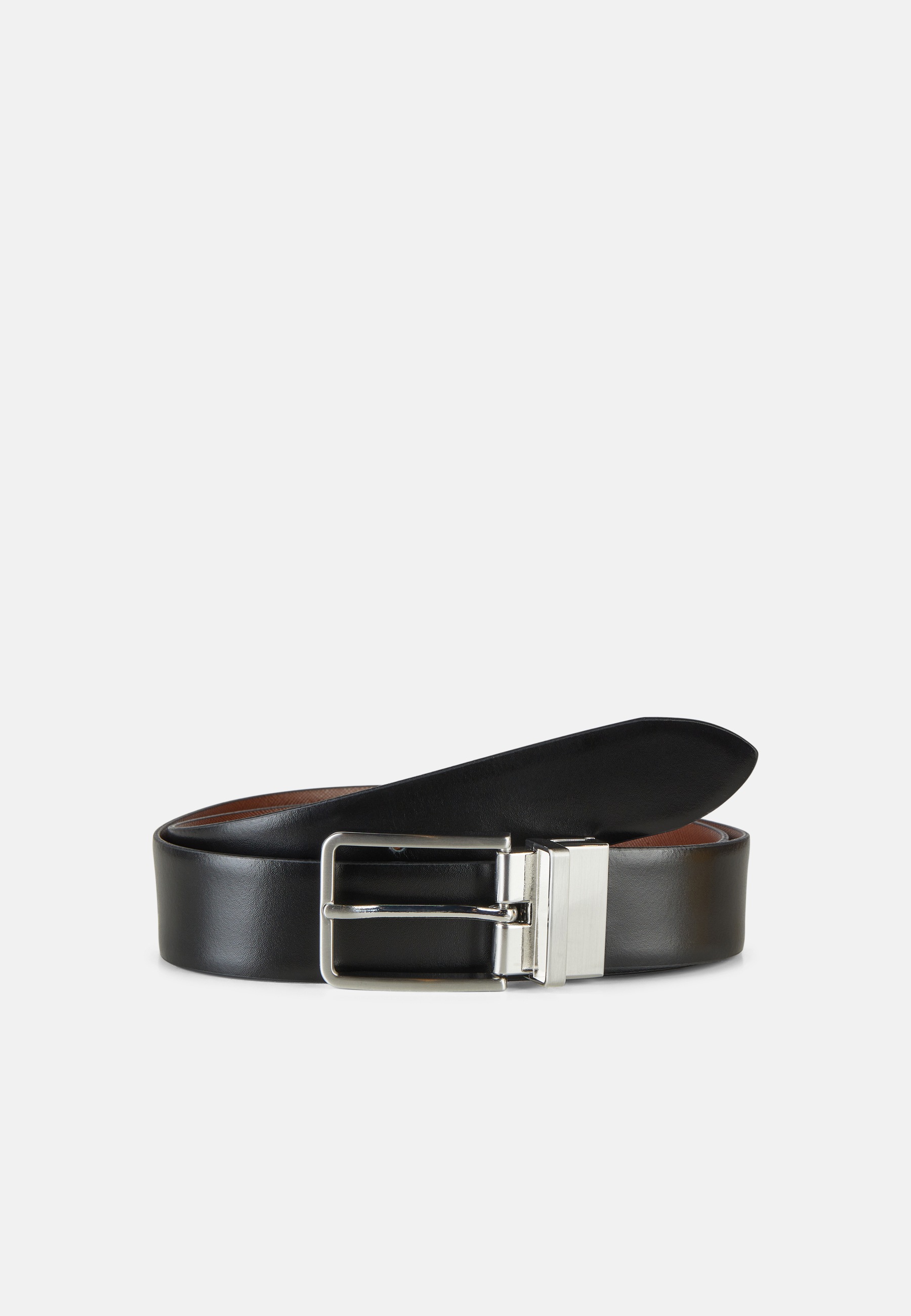Ledergürtel LLOYD MEN’S BELTS "Lloyd Belts Wendegürtel 0406 Wendegürtel", Damen, Gr. 110, whisky, schwarz, Leder, Gürtel Ledergürtel