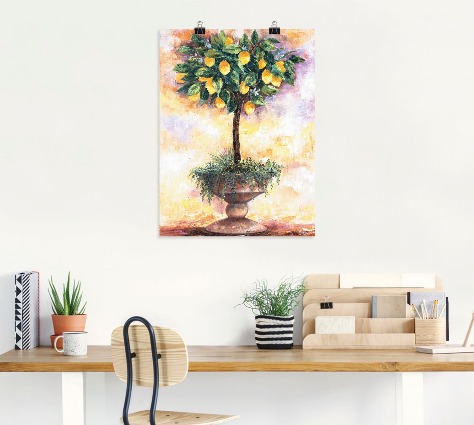 Artland Wandbild "Zitronenbaum", Bäume, (1 St.), als Leinwandbild, Poster i günstig online kaufen