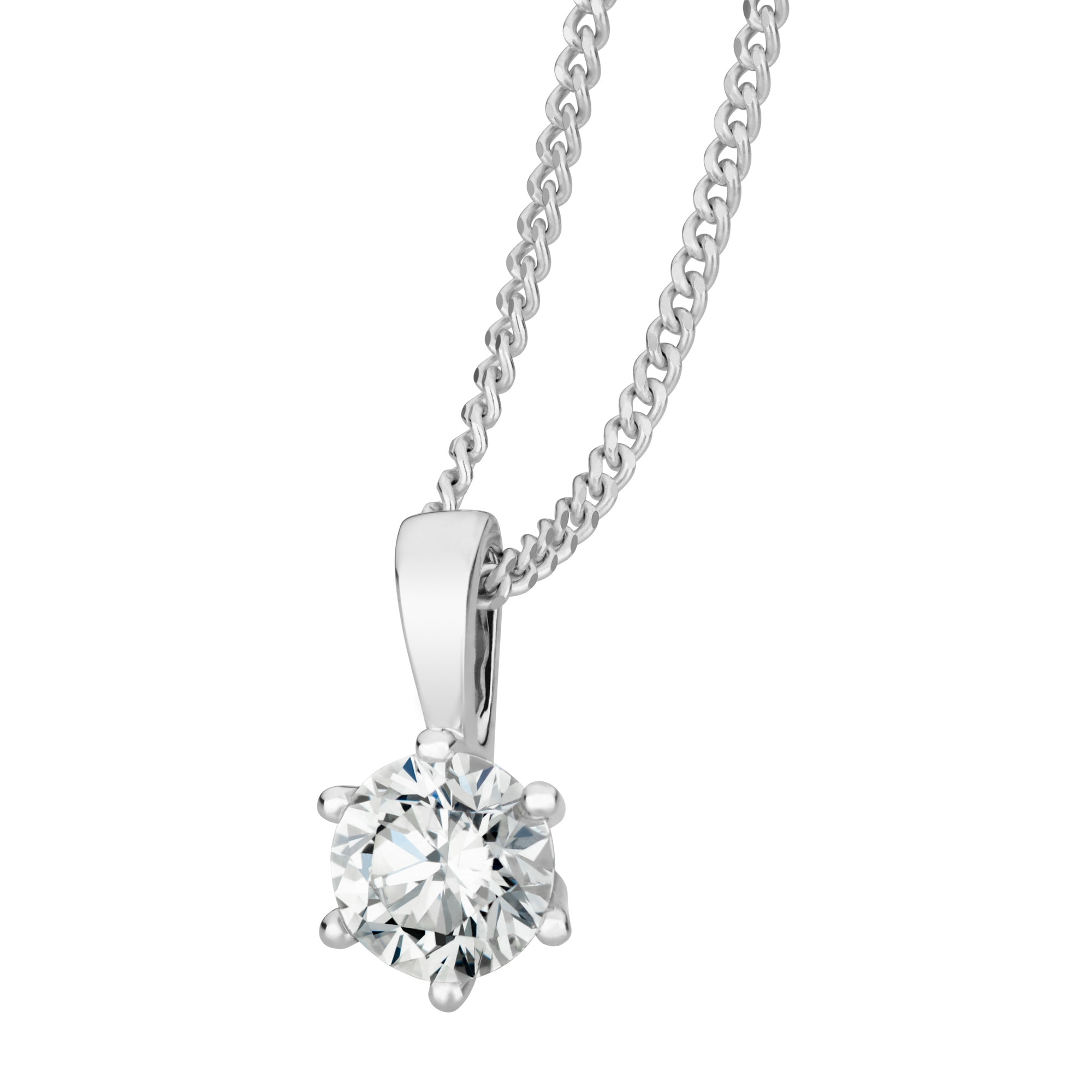 Orolino Kette mit Anhänger »750/- Weißgold 1 Brillant 0,50 ct.«