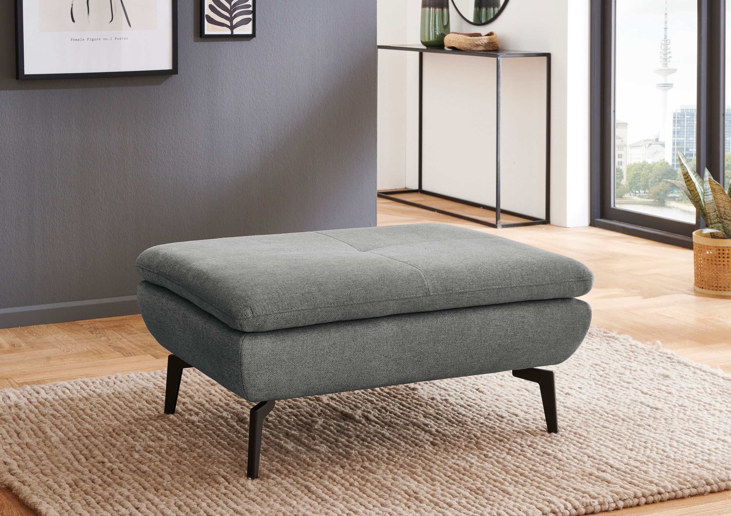 Die PlanBar Hocker "MP-IN23002" 1 Stk. tlg. hochwertige Kaltschaumpolsterun günstig online kaufen