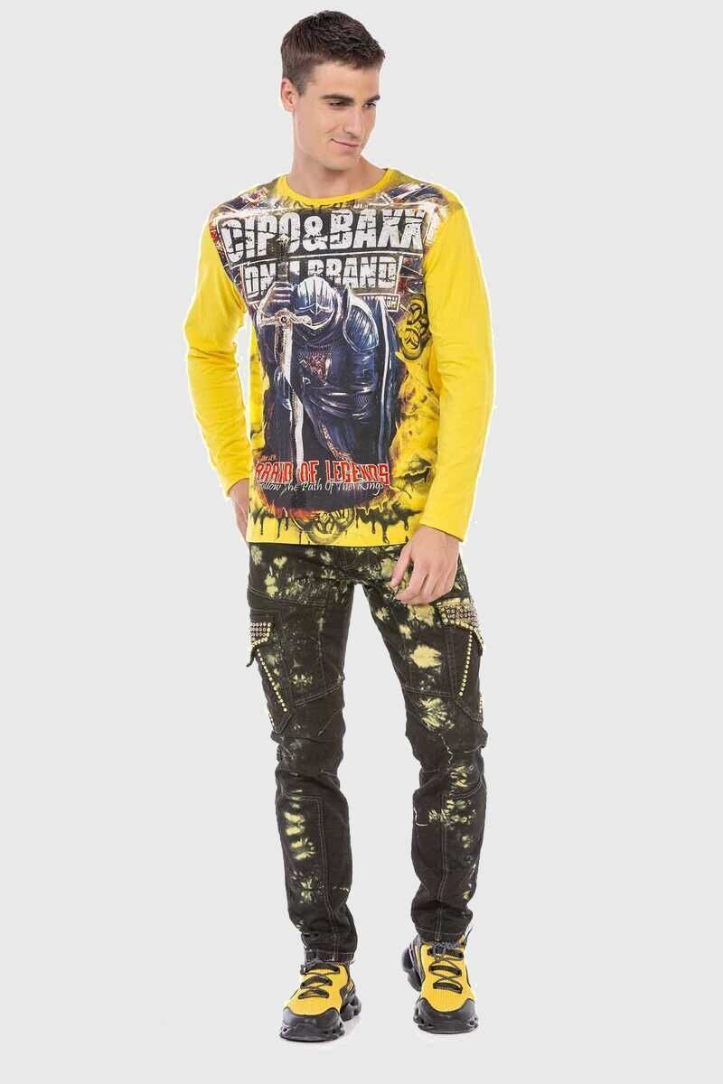 Cipo & Baxx T-Shirt »Sweatshirts«, mit coolem Print