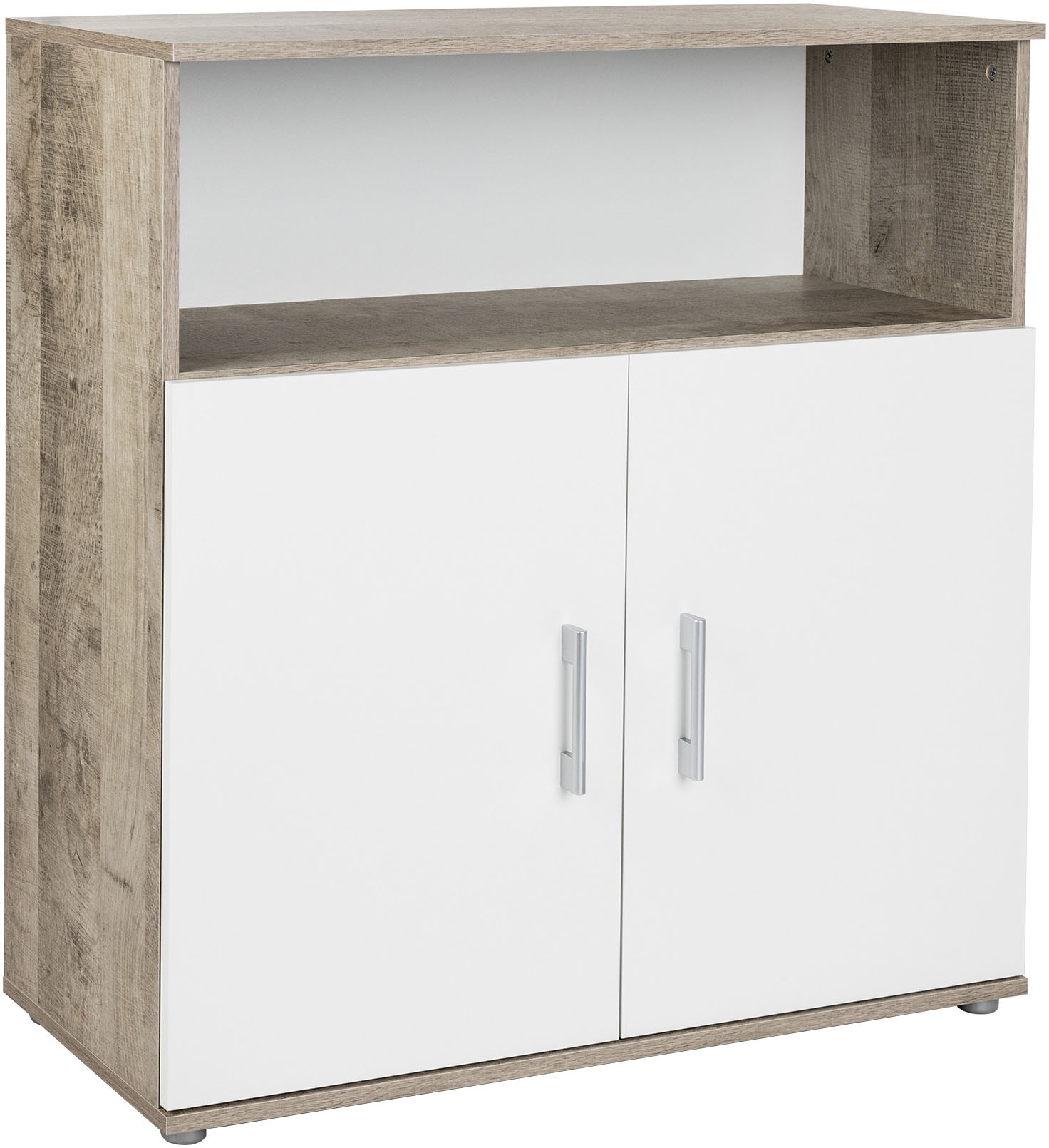 arthur berndt Babyzimmer-Komplettset »Jugendzimmer-Set »Kilian« 4-teilig«, (4 tlg.), Platinum Oak/ Weiß Nachbildung