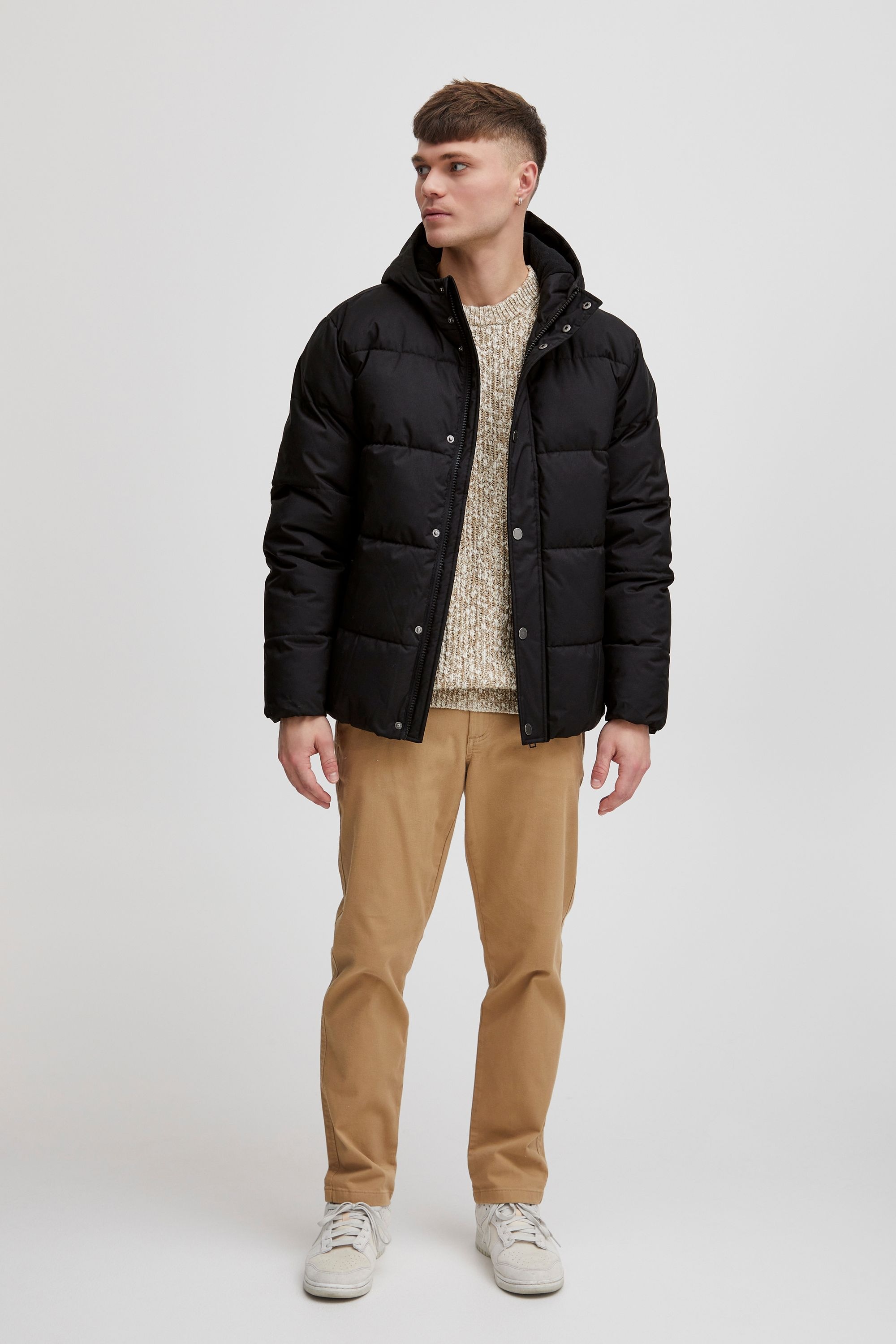 !solid SDCollin Winter Jacket True Black Melange Size L 3