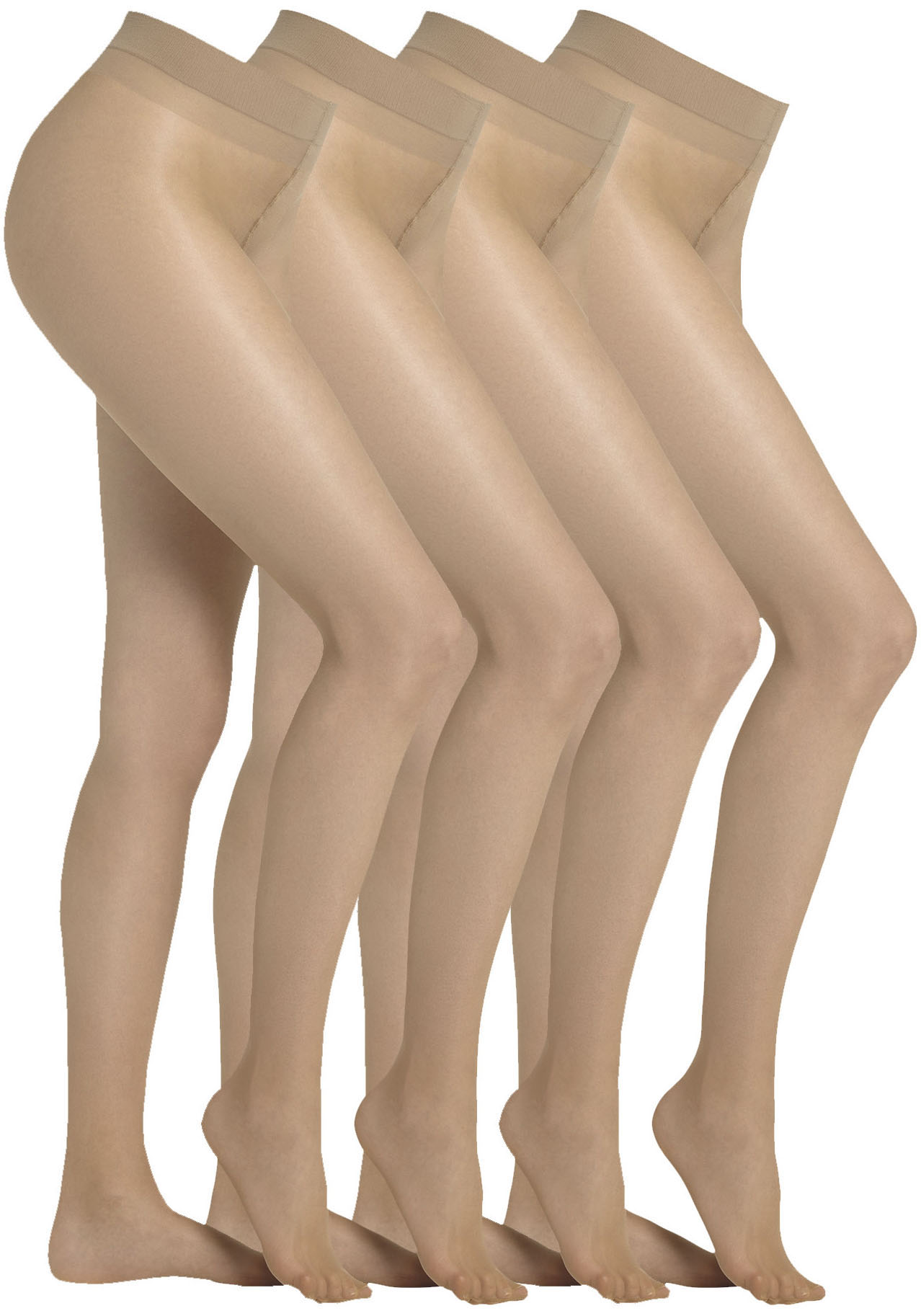 Camano Feinstrumpfhose "fine everyday" 20 DEN 4er Pack, mit leicht verstärkte, kaum sichtbare Fußspitze
