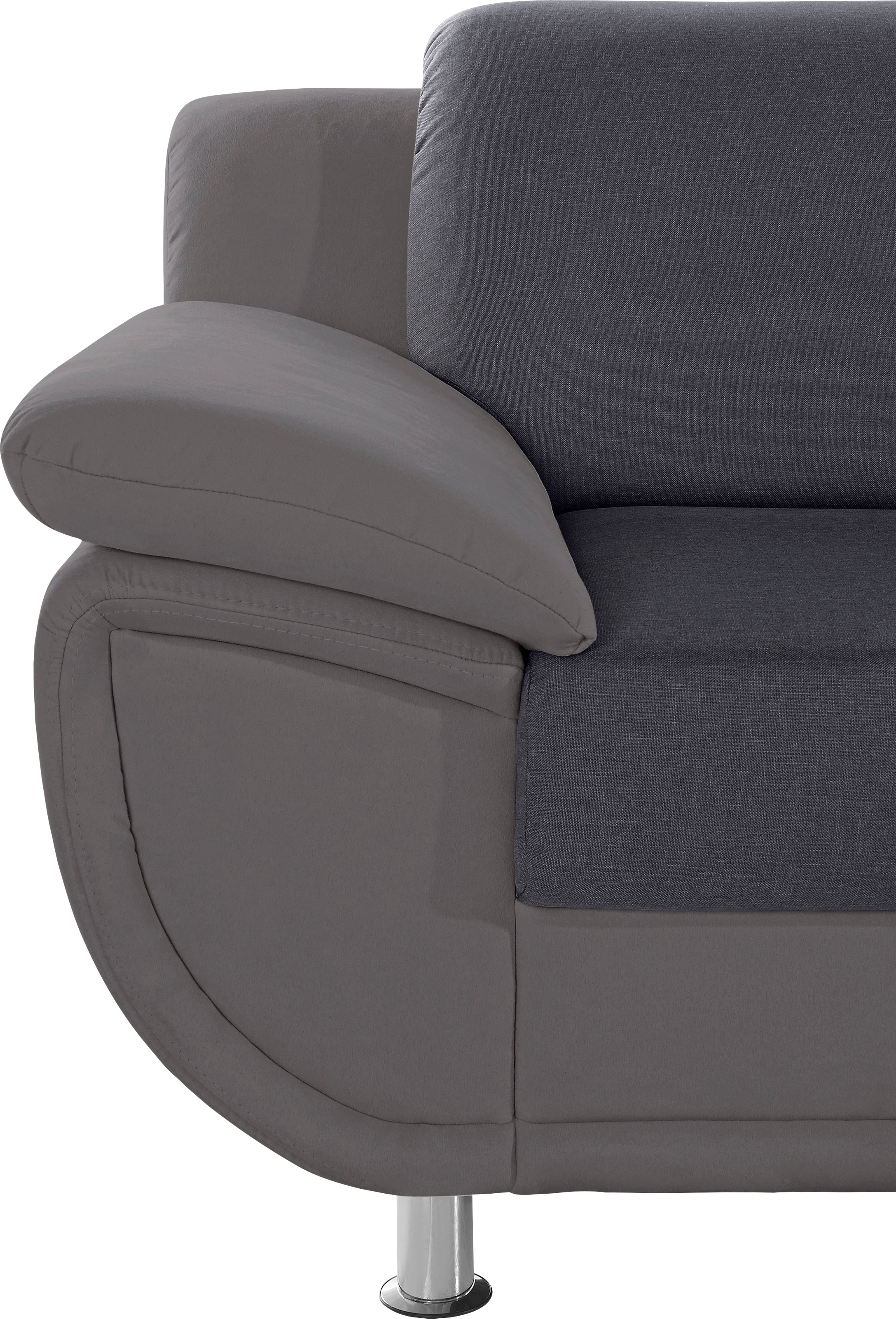 TRENDMANUFAKTUR Wohnlandschaft »Rondo 3, zeitlos und modern, im Materialmix, U-Form«, wahlweise für mehr Komfort mit Federkern, wahlweise mit Bettfunktion