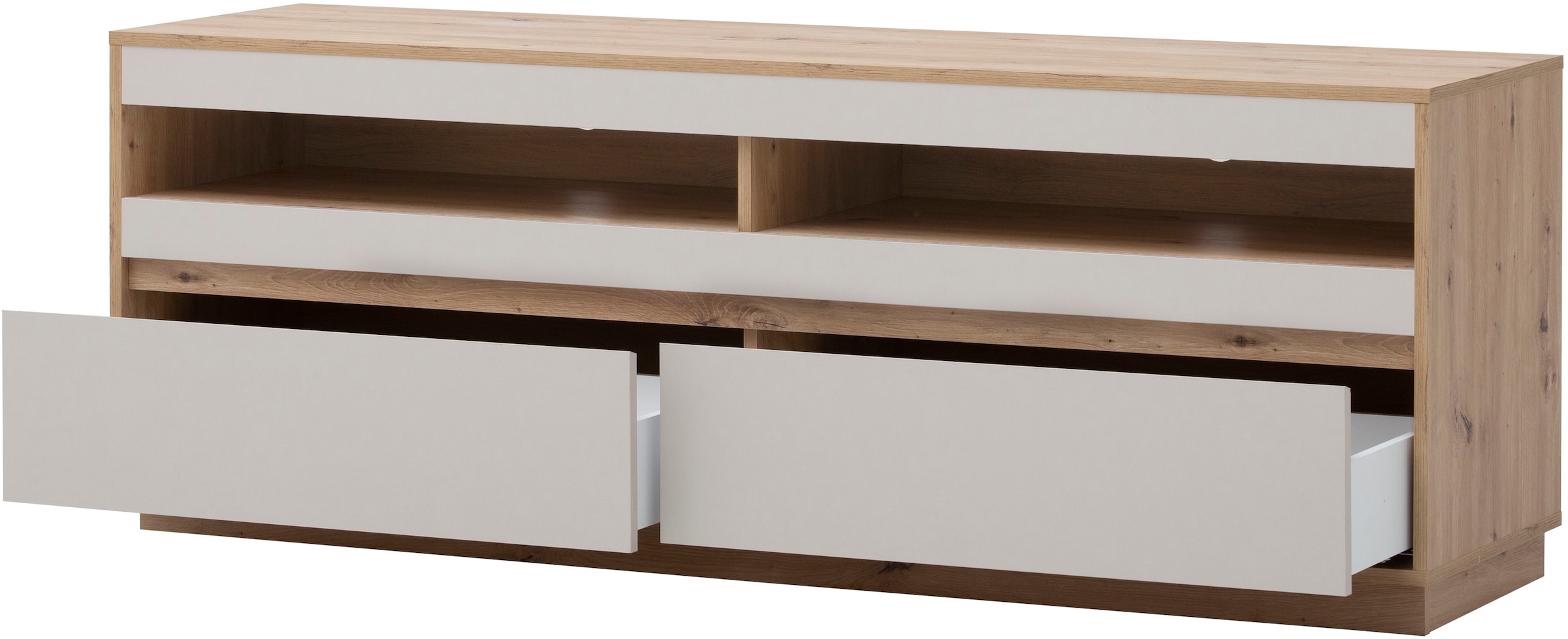 Home affaire Lowboard »Sonora, moderner TV-Unterschrank, Kommode in Eiche Artisan, TV-Schrank« filigrane Rahmenoptik, ausreichend Stauraum, vielseitig einsetzbar