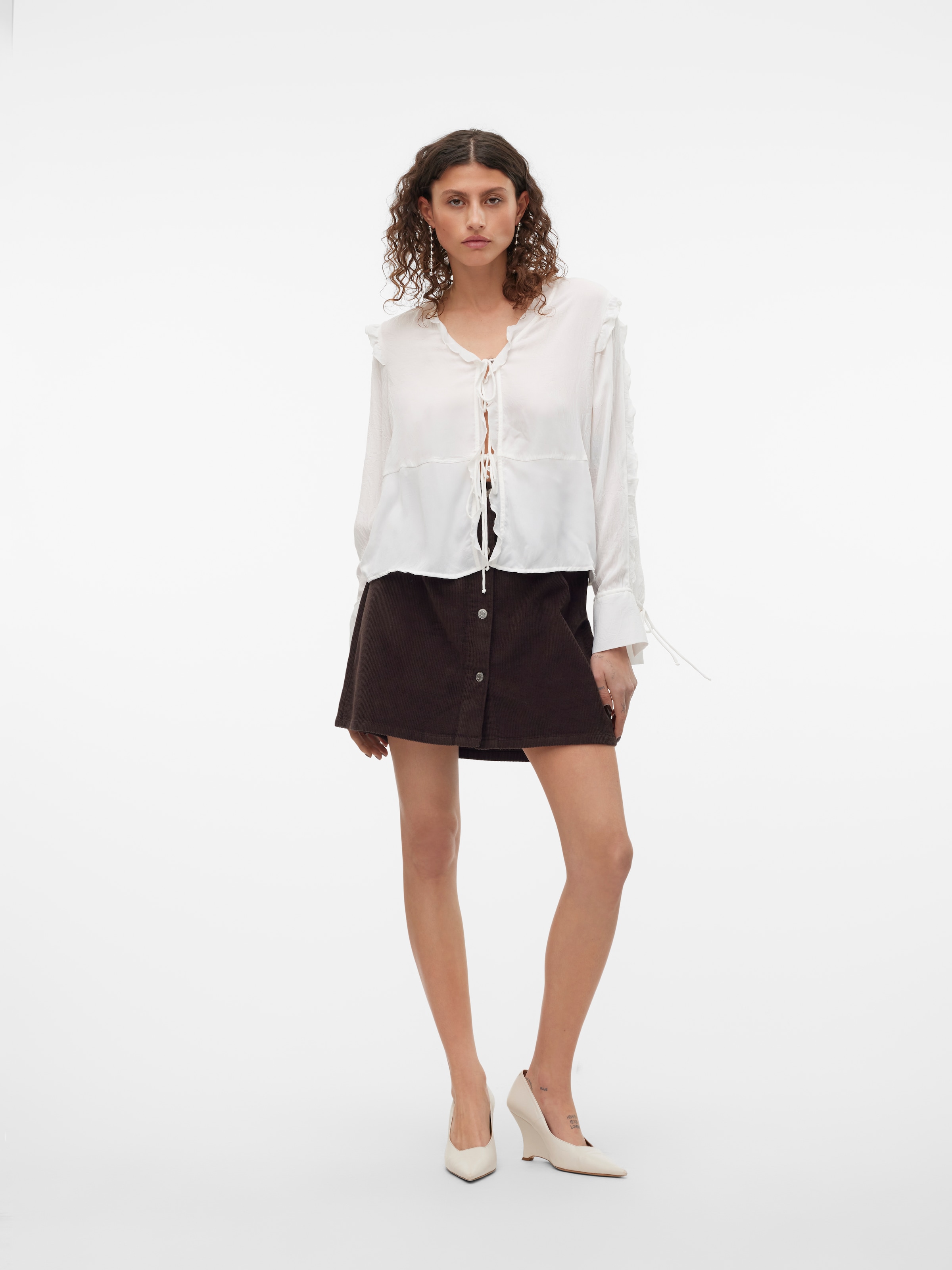 Vero Moda Cordrock »VMETTA HR SHORT CORD SKATER SKIRT NOOS«