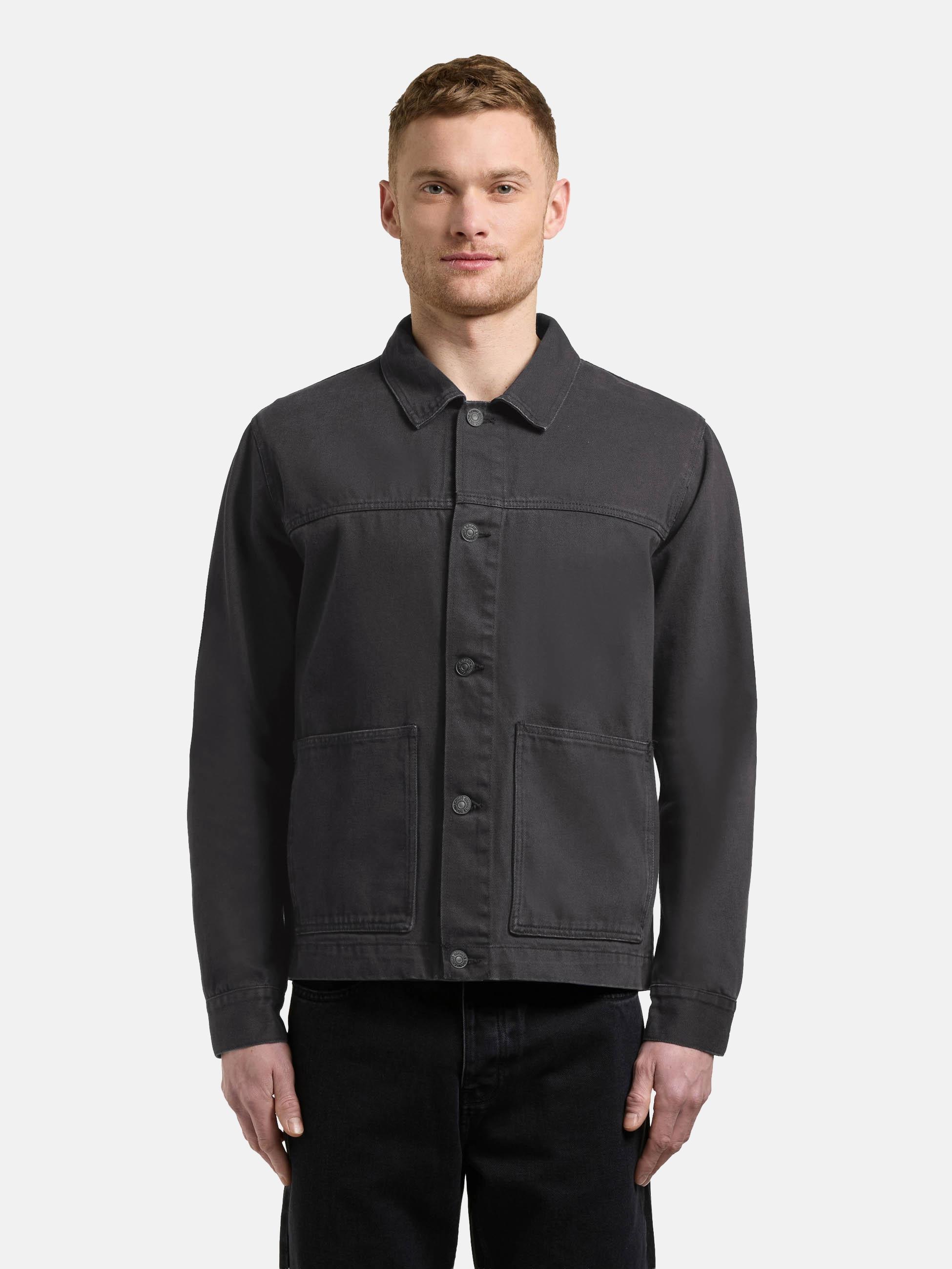 khujo Jeansjacke "Barto" ohne Kapuze Modische Jacke in Jeans-Optik