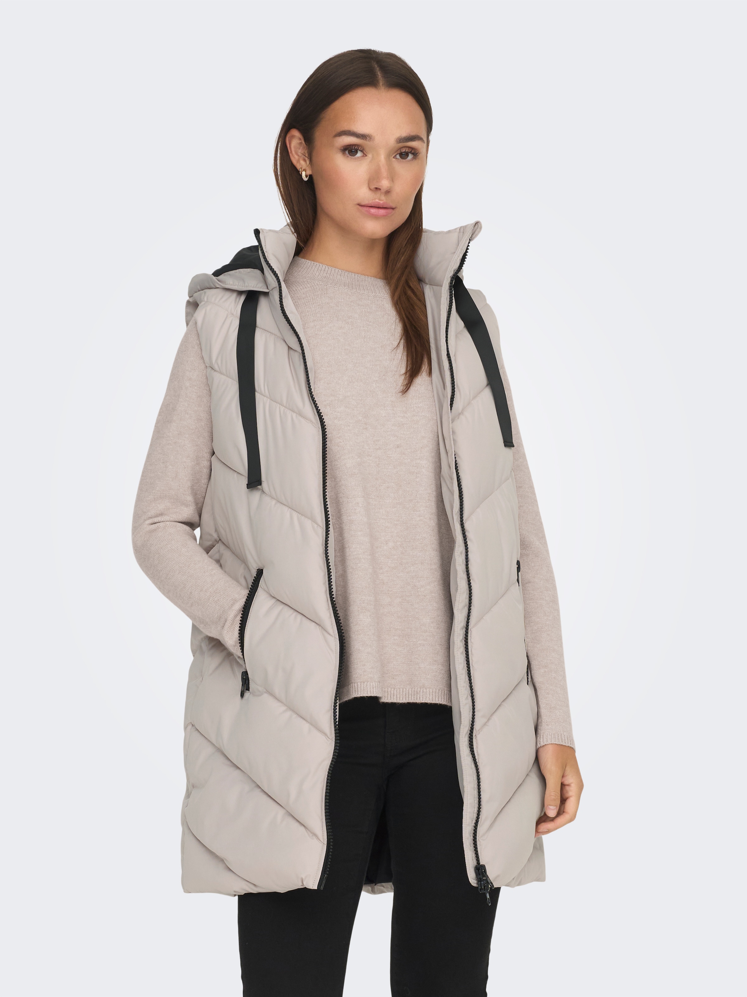 JDY Steppweste "JDYSKYLAR LIFE HOOD WAISTCOAT OTW NOOS" günstig online kaufen