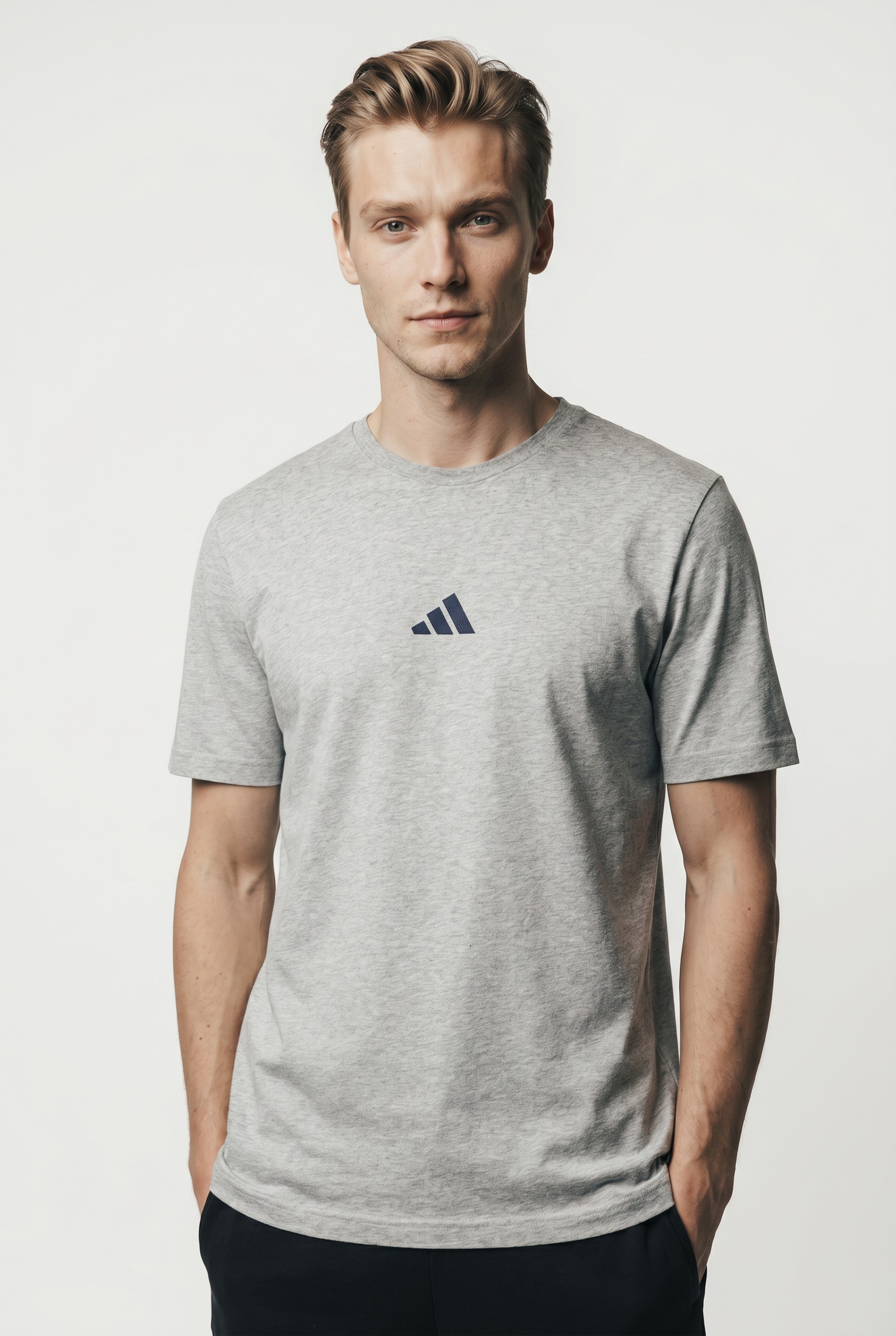 adidas Sportswear T-Shirt "ESSENTIALS 3-STREIFEN SINGLE JERSEY" mit Rundhalsausschnitt, ohne Verschluss, aus Baumwolle