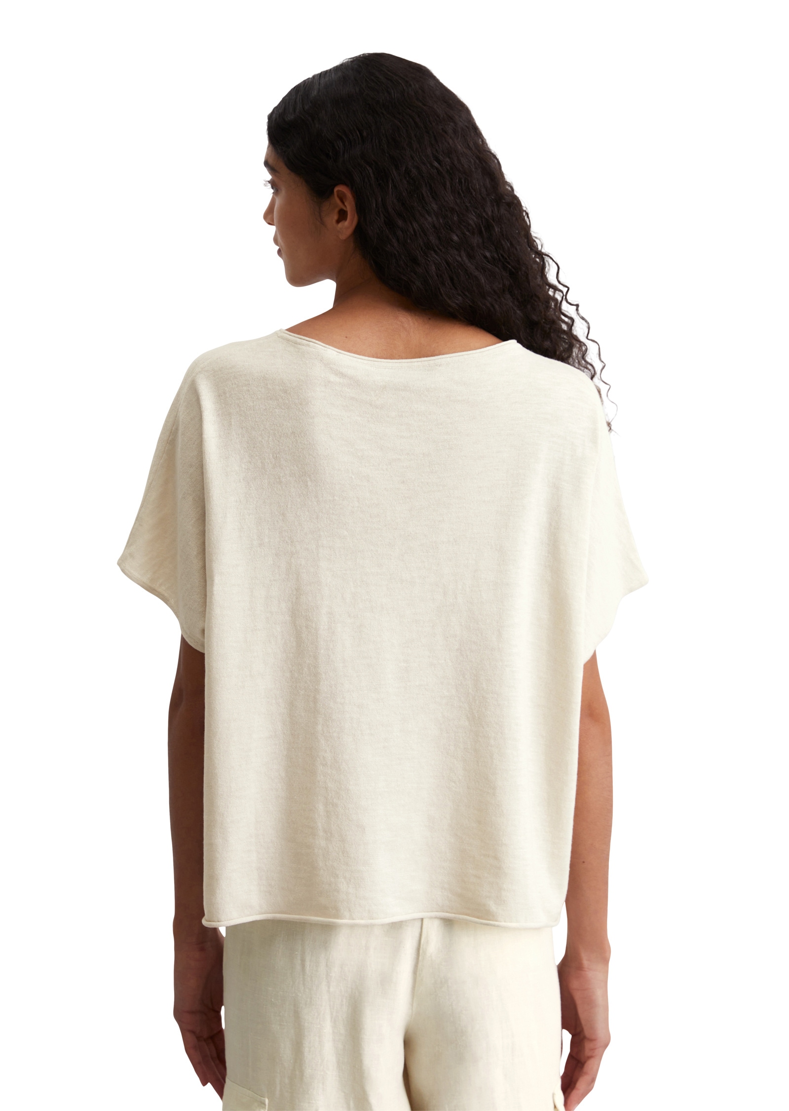 Marc O'Polo Strickpullover »aus Baumwolle-Leinen-Slub«