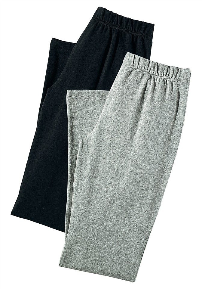 Vivance active Jazzpants, (2er-Pack), mit leicht ausgestelltem Bein, Lounge günstig online kaufen