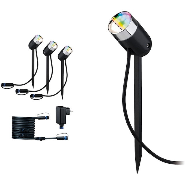 Paulmann LED Gartenstrahler »Plug & Shine«, 3 flammig-flammig, RGBW kaufen  | BAUR