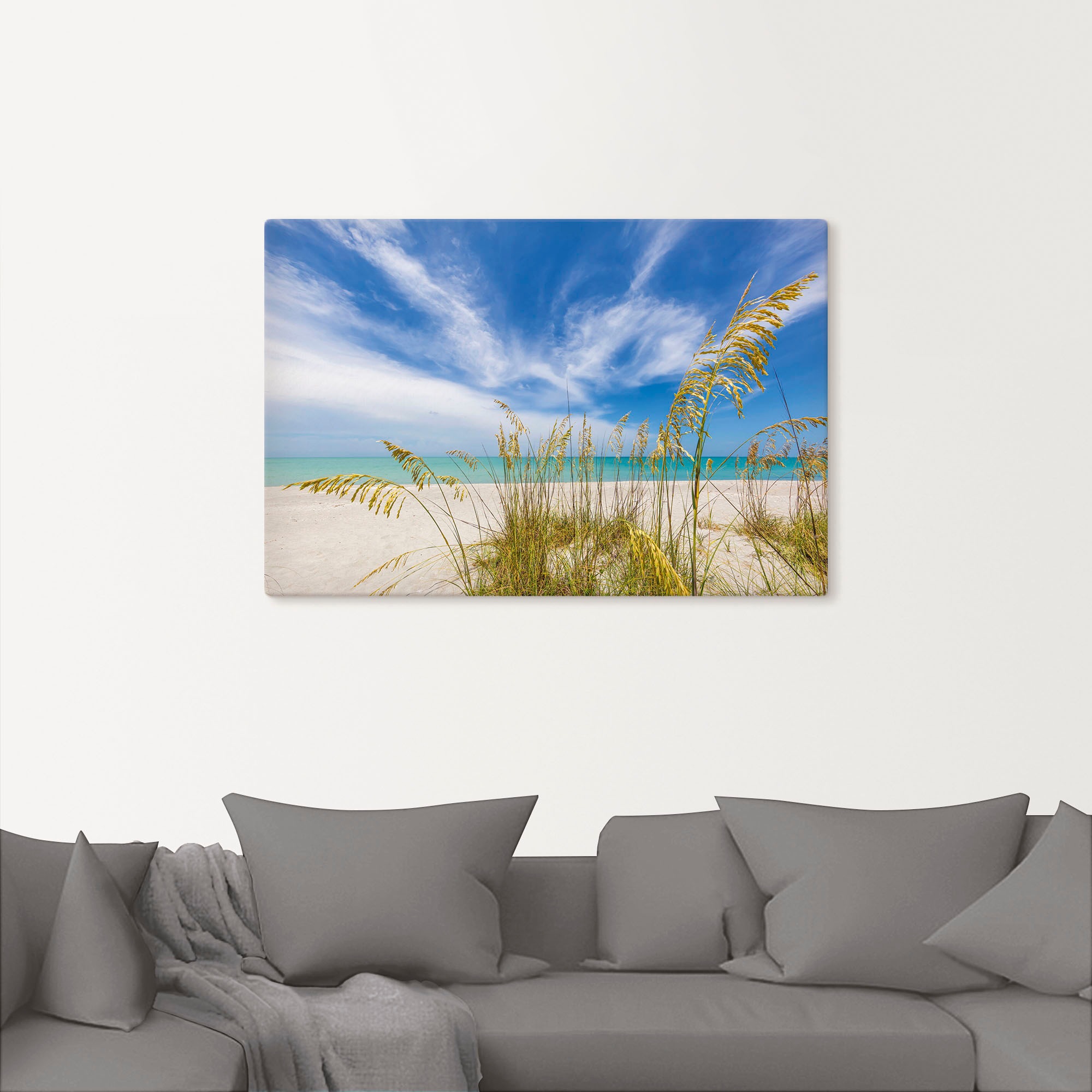 Artland Leinwandbild "Himmlische Stille am Strand" Strandbilder 1 Stk. tlg. günstig online kaufen