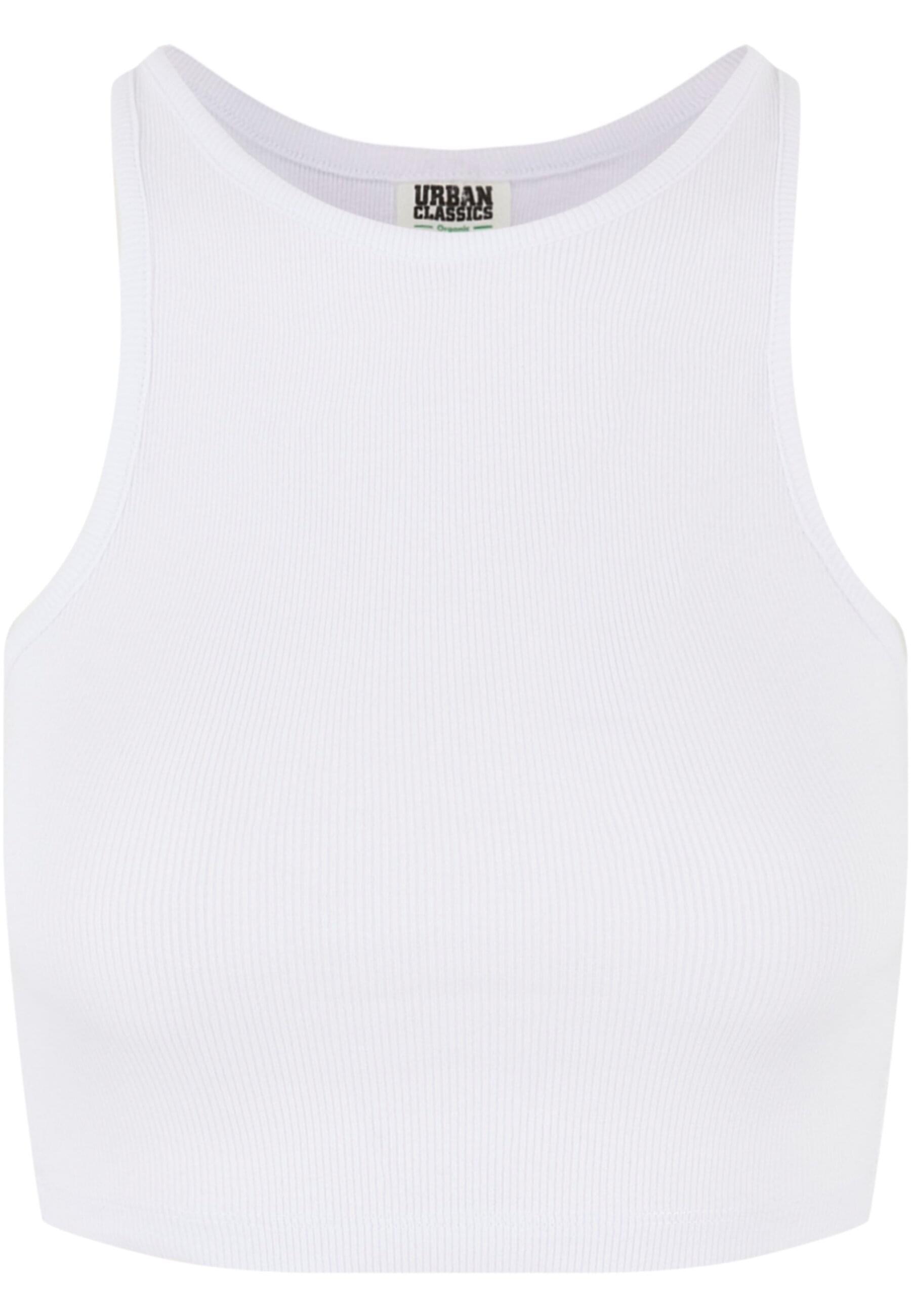URBAN CLASSICS Muskelshirt "Urban Classics Damen Ladies Organic Cropped Rib günstig online kaufen