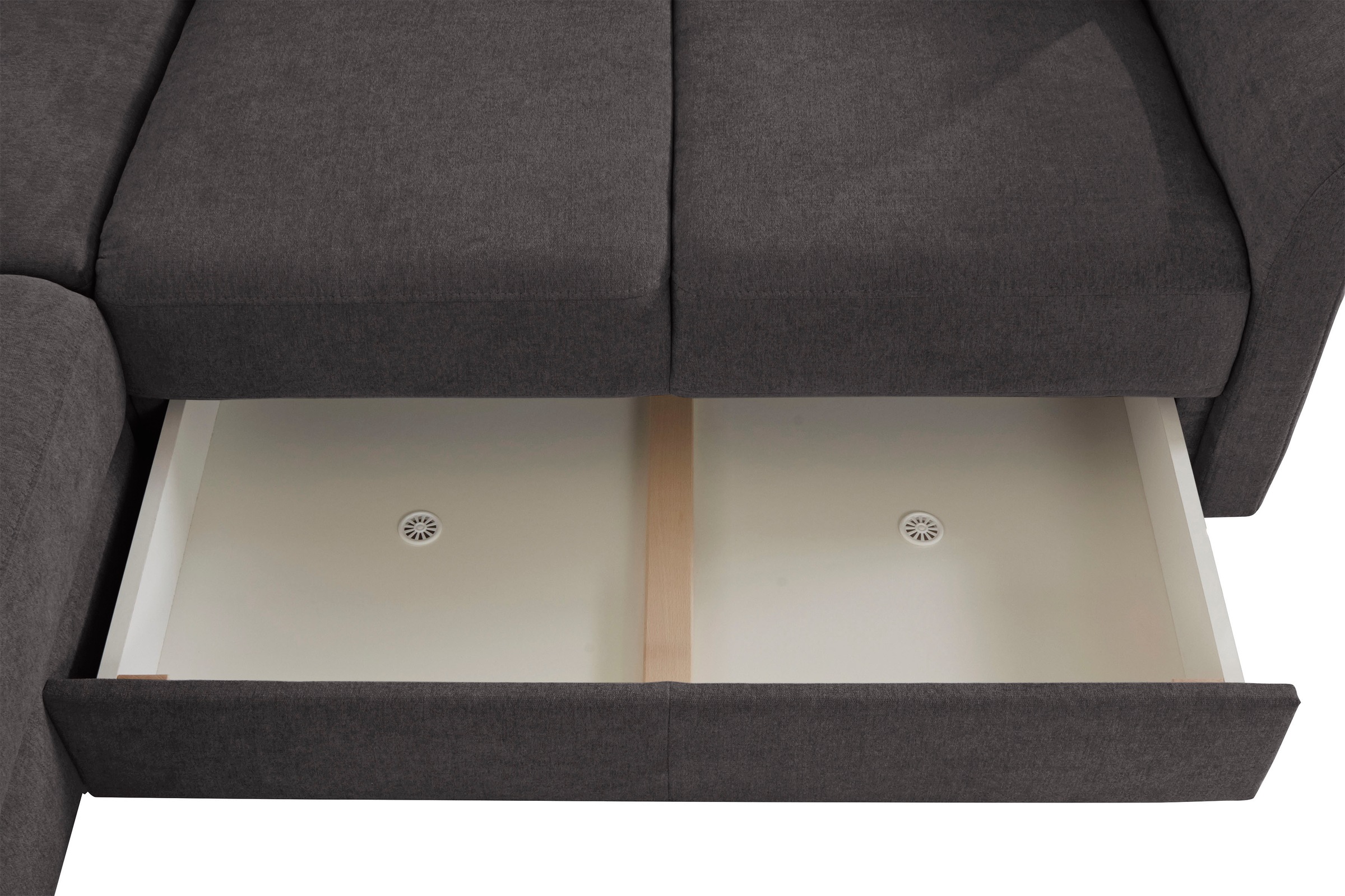 sit&more Ecksofa »Darwin L-Form«, inklusive Federkern, wahlweise mit Kopfteilverstellung, Bettfunktion