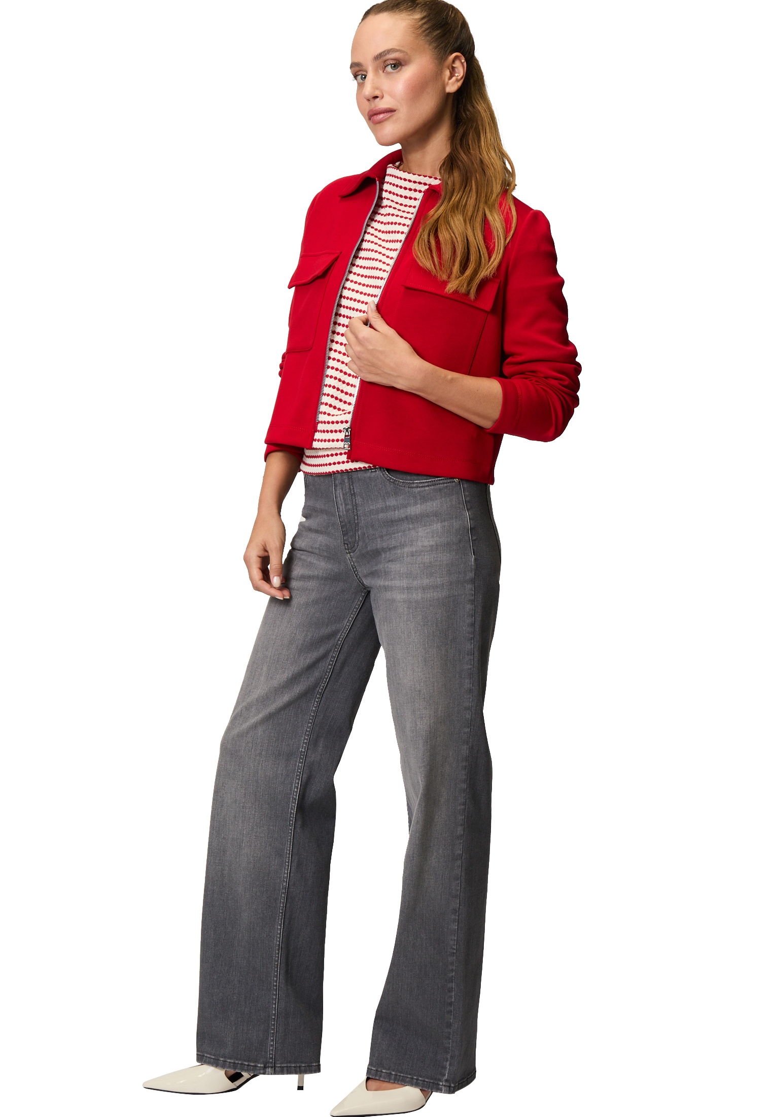 Zero Jackenblazer »zero Sweatjacke mit Klappentaschen«, weiteres Detail