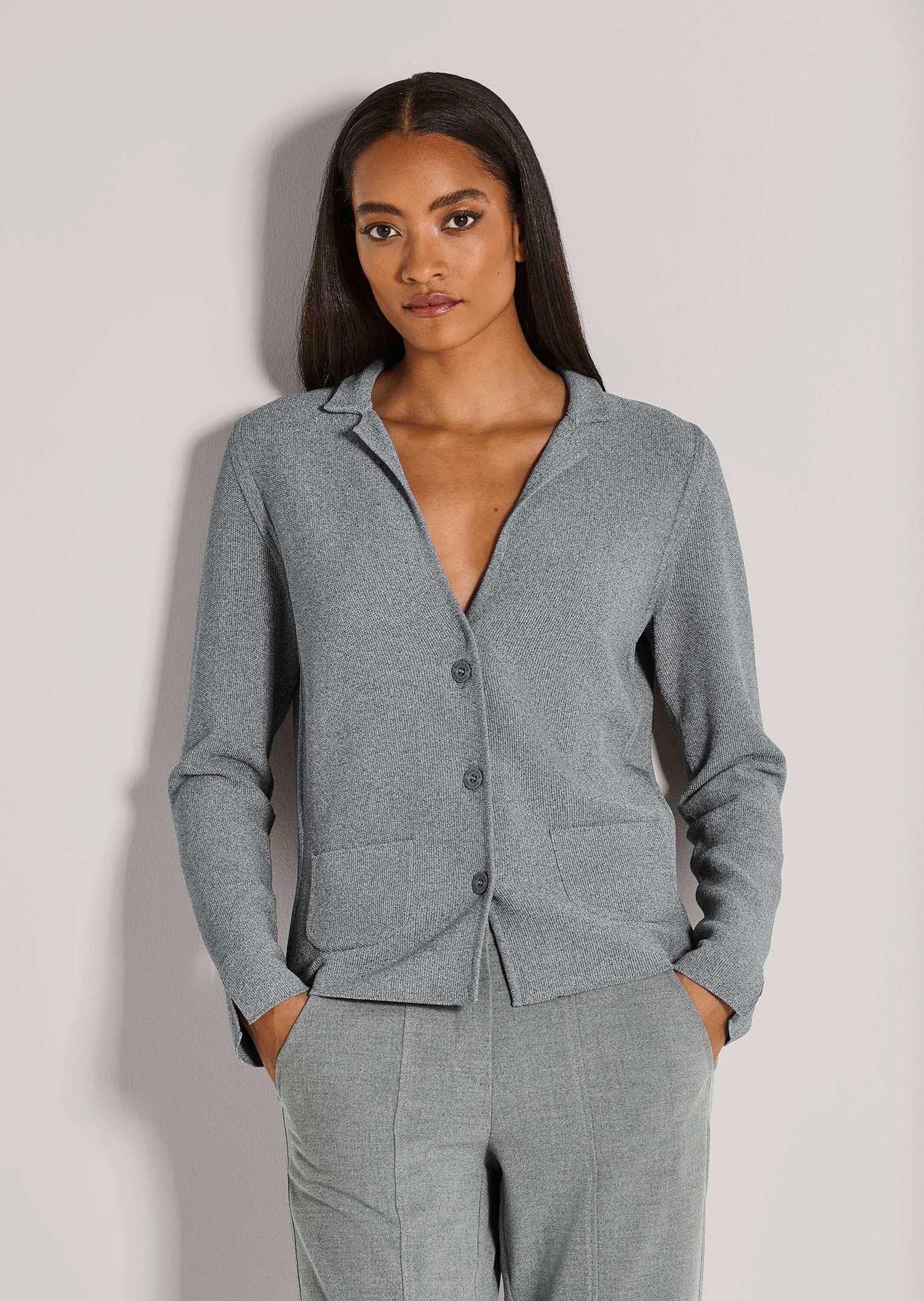 MADELEINE Strickjacke »Strickblazer Schlanker Strickblazer mit langen Ärmeln«