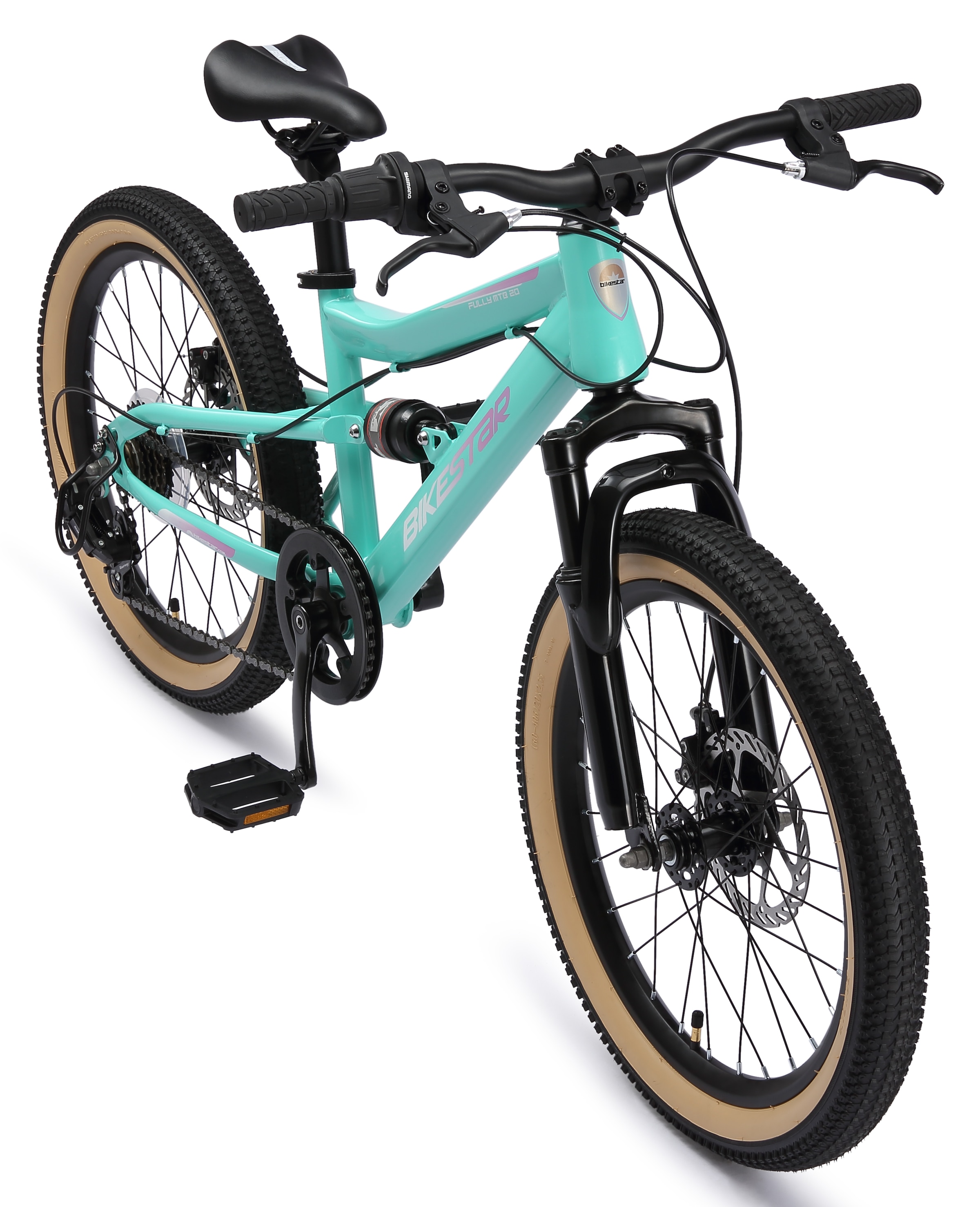 Bikestar Jugendfahrrad 7 Gang Shimano RD-TY21 Schaltwerk Kettenschaltung