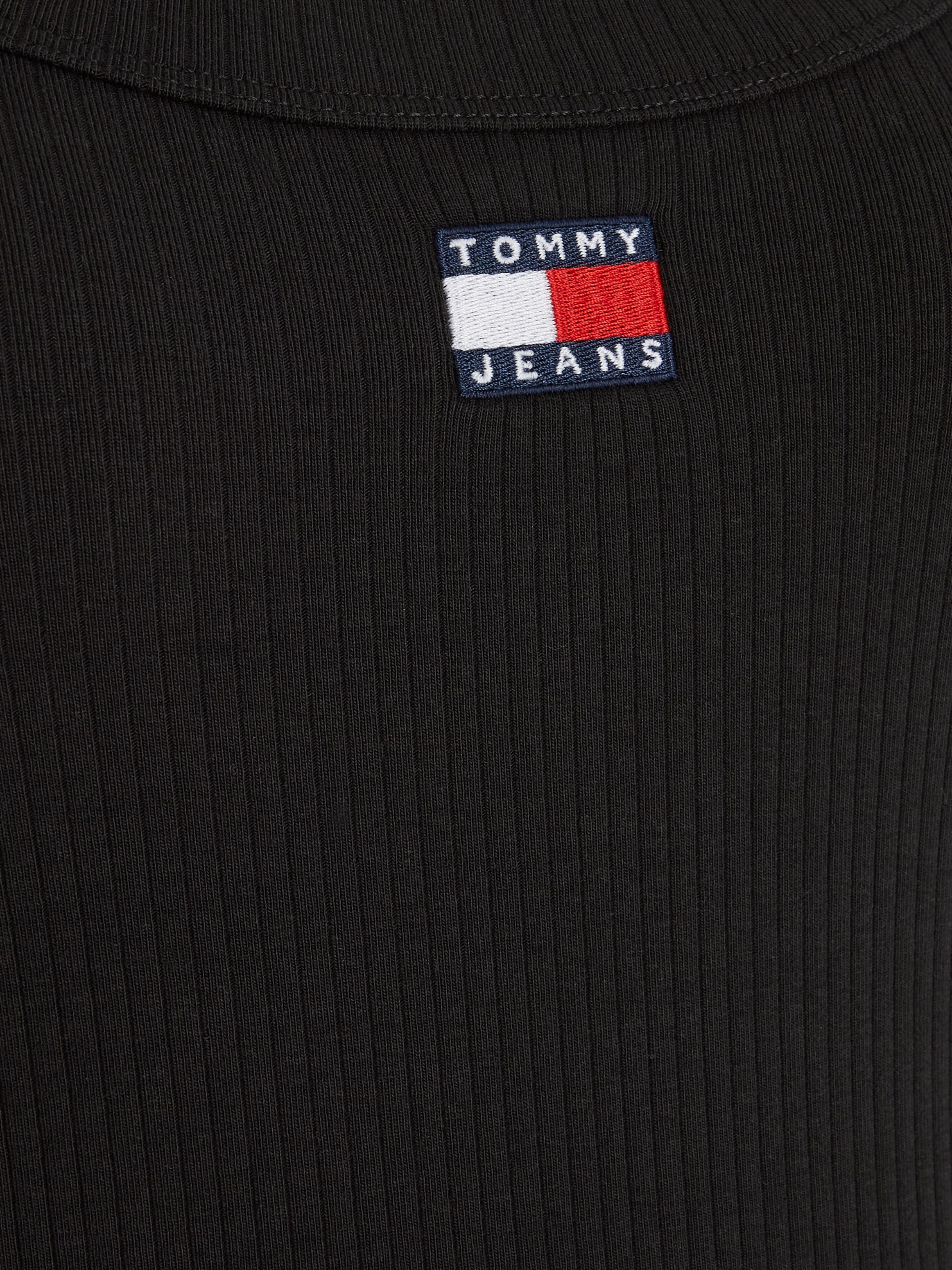 Tommy Jeans Jerseykleid »TJW BADGE RIB BODYCON LS«, mit Markenlabel online  bestellen | BAUR