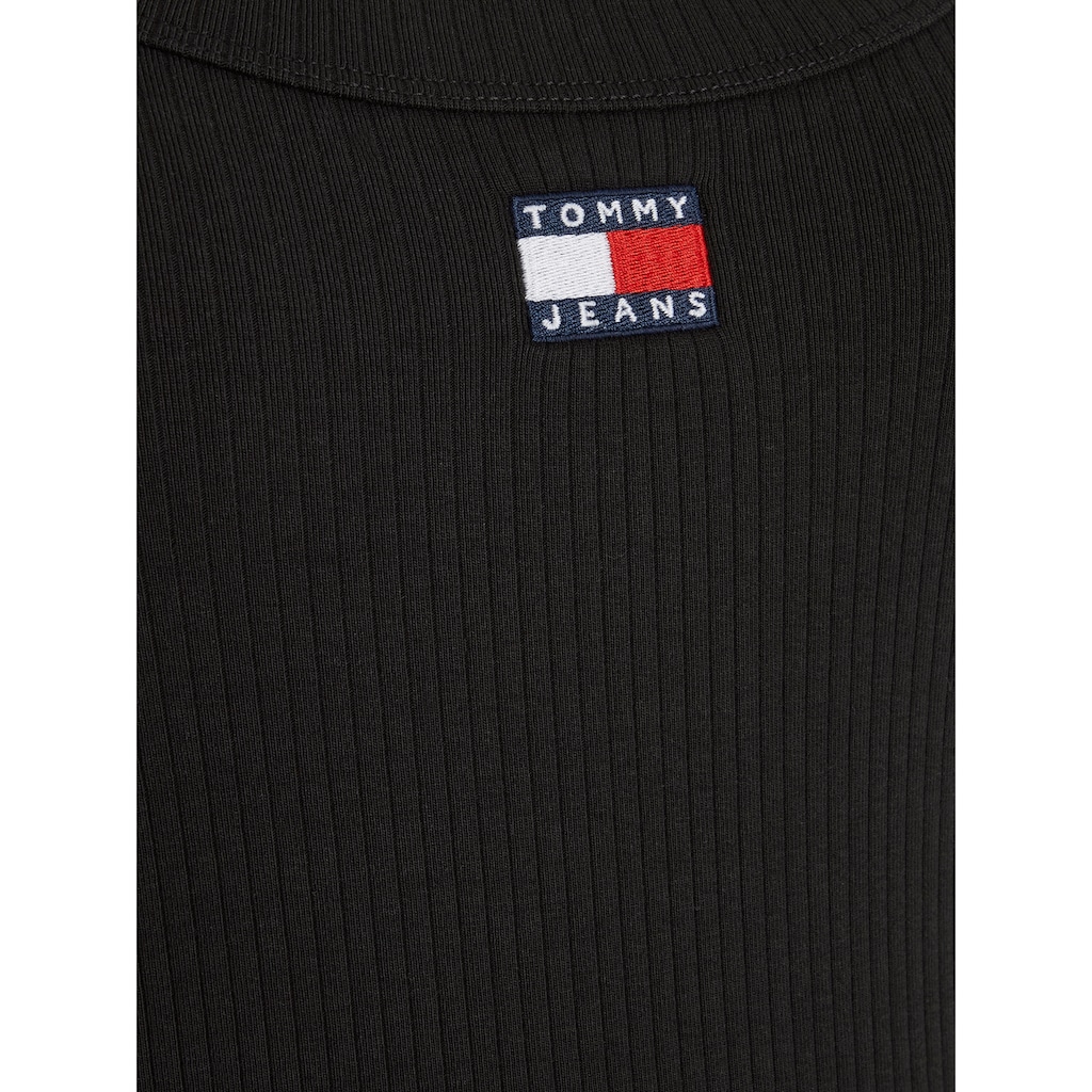 Tommy Jeans Jerseykleid »TJW BADGE RIB BODYCON LS«