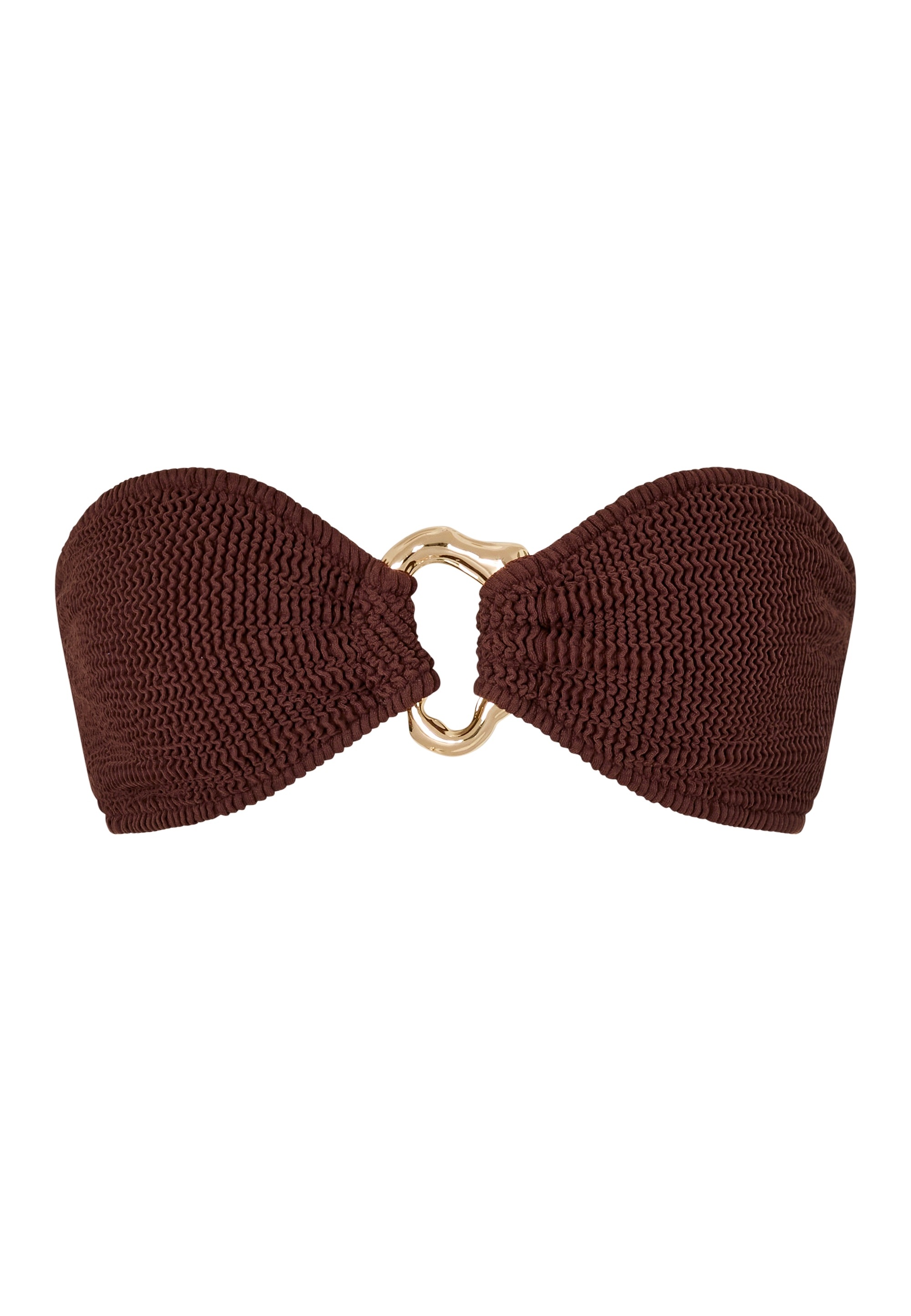 Moda Minx Triangel-Bikini-Top »Scrunch«, (1 St.), mit tollem Schmuckelement