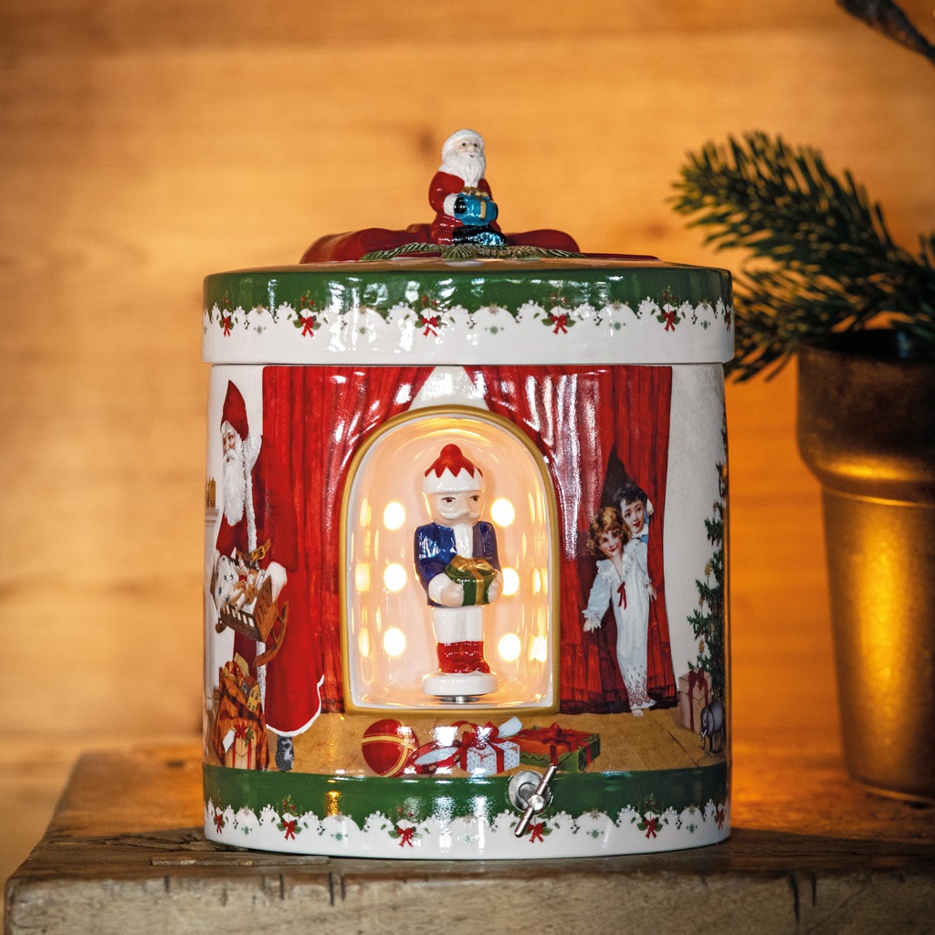 Villeroy & Boch Spieluhr »Dekofigur Paket "Santa bringt Geschenke" Christmas Toys ø 17 cm bunt«