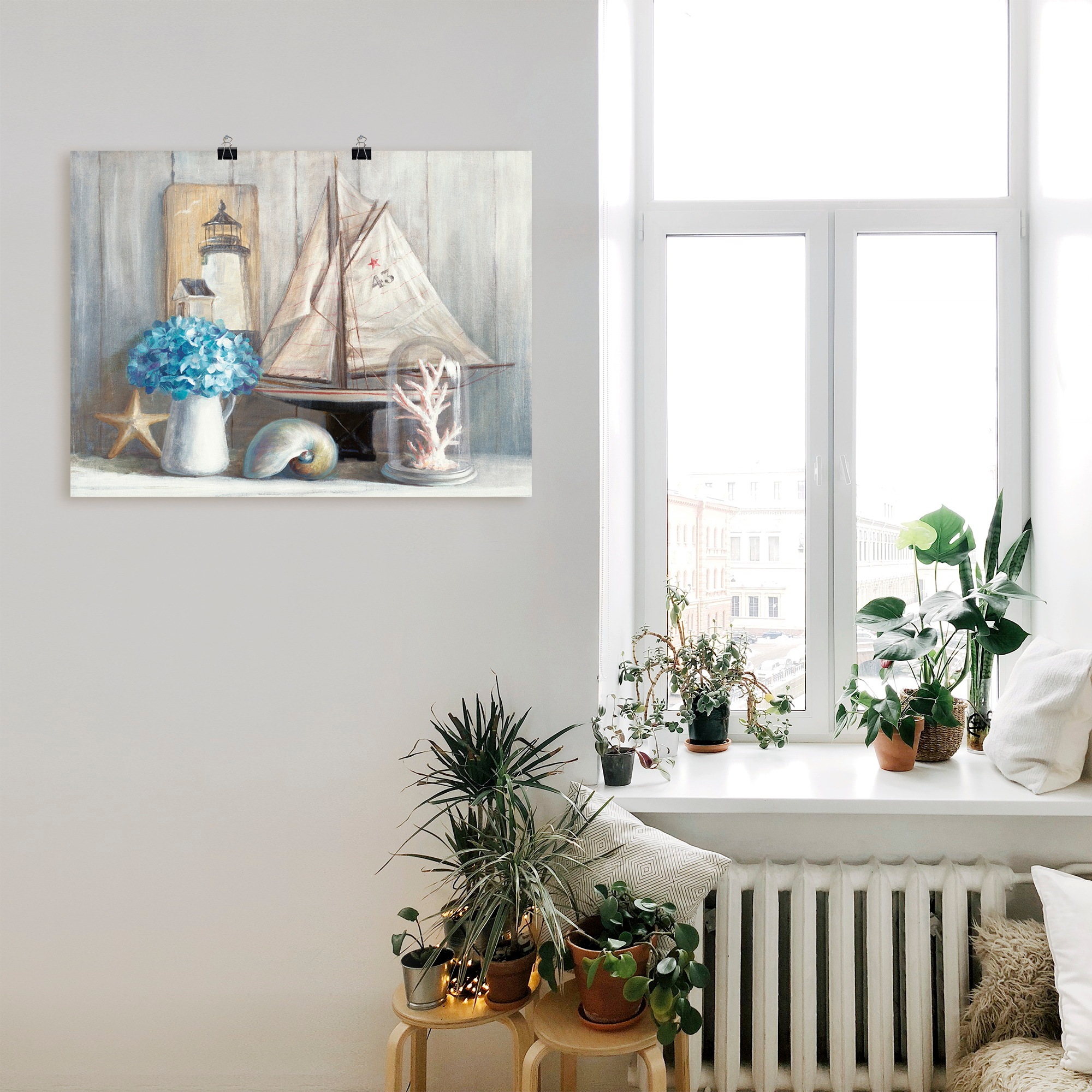 Artland Wandbild "Sommerhaus", Arrangements, (1 St.), als Leinwandbild, Pos günstig online kaufen