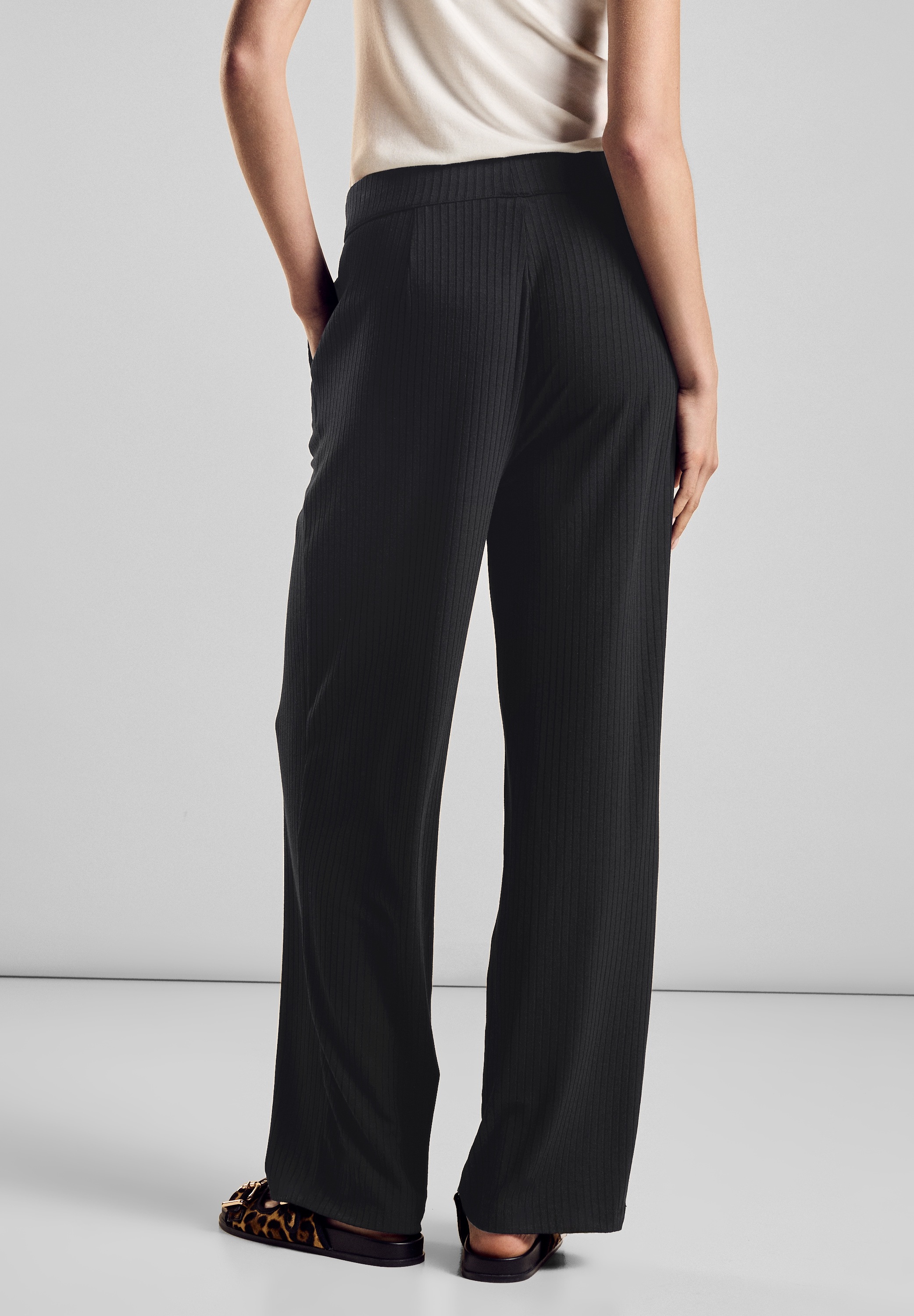 STREET ONE Stoffhose, High Waist