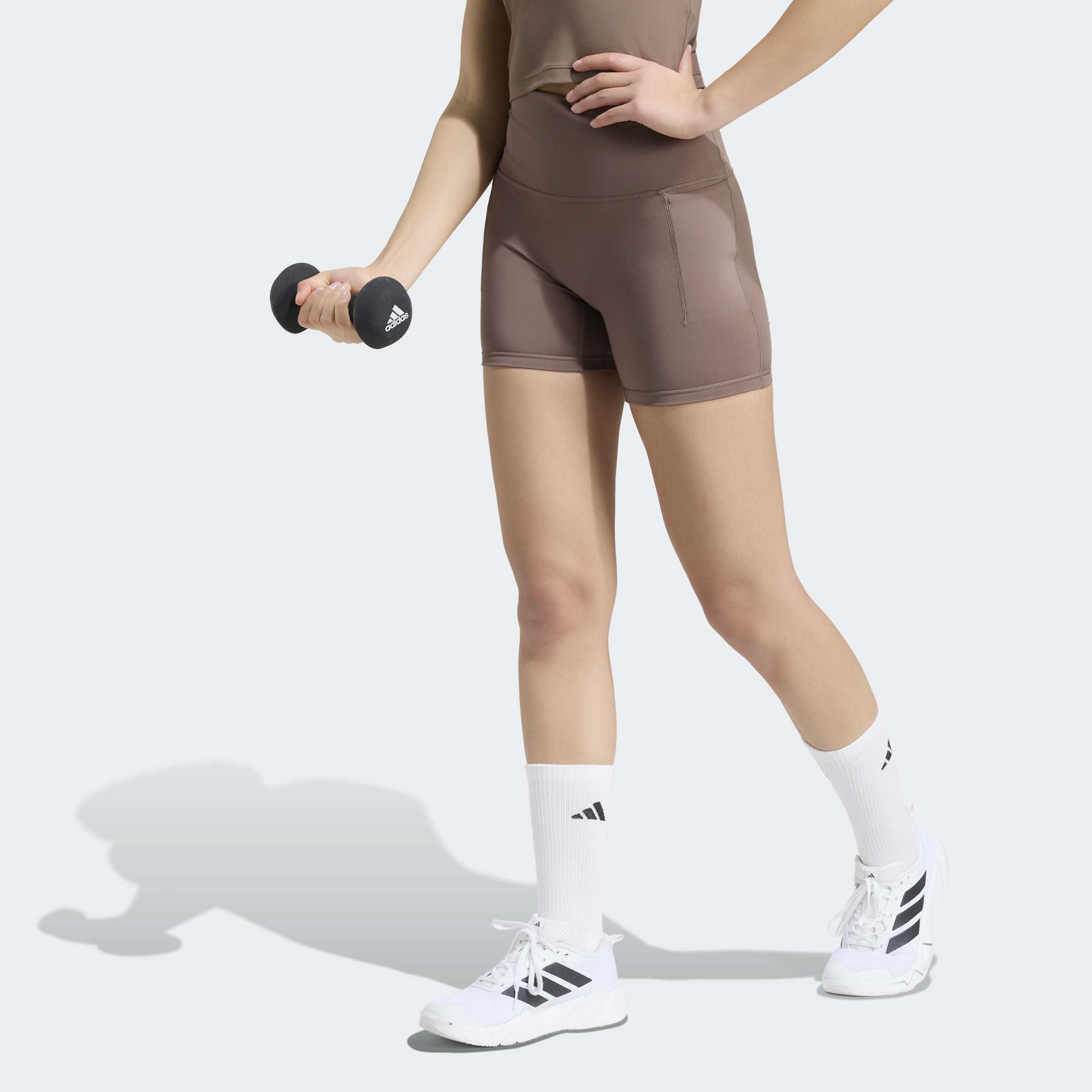 adidas Performance Shorts "3-STREIFEN STUDIO ALL ME BOOTY LEGGINGS, KURZ"