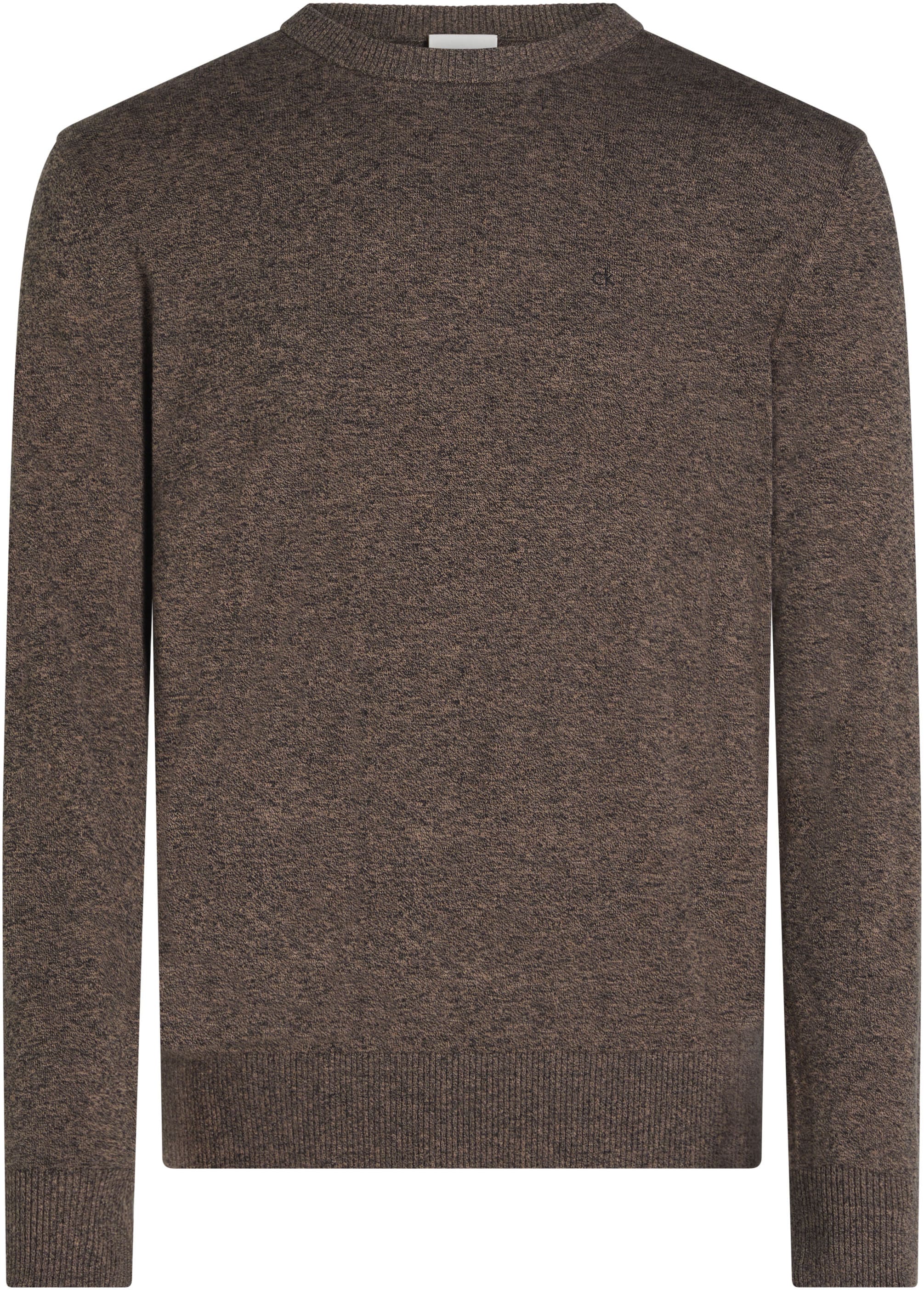 Calvin Klein Rundhalspullover »MOULINE CN SWEATER«, mit Logoprint