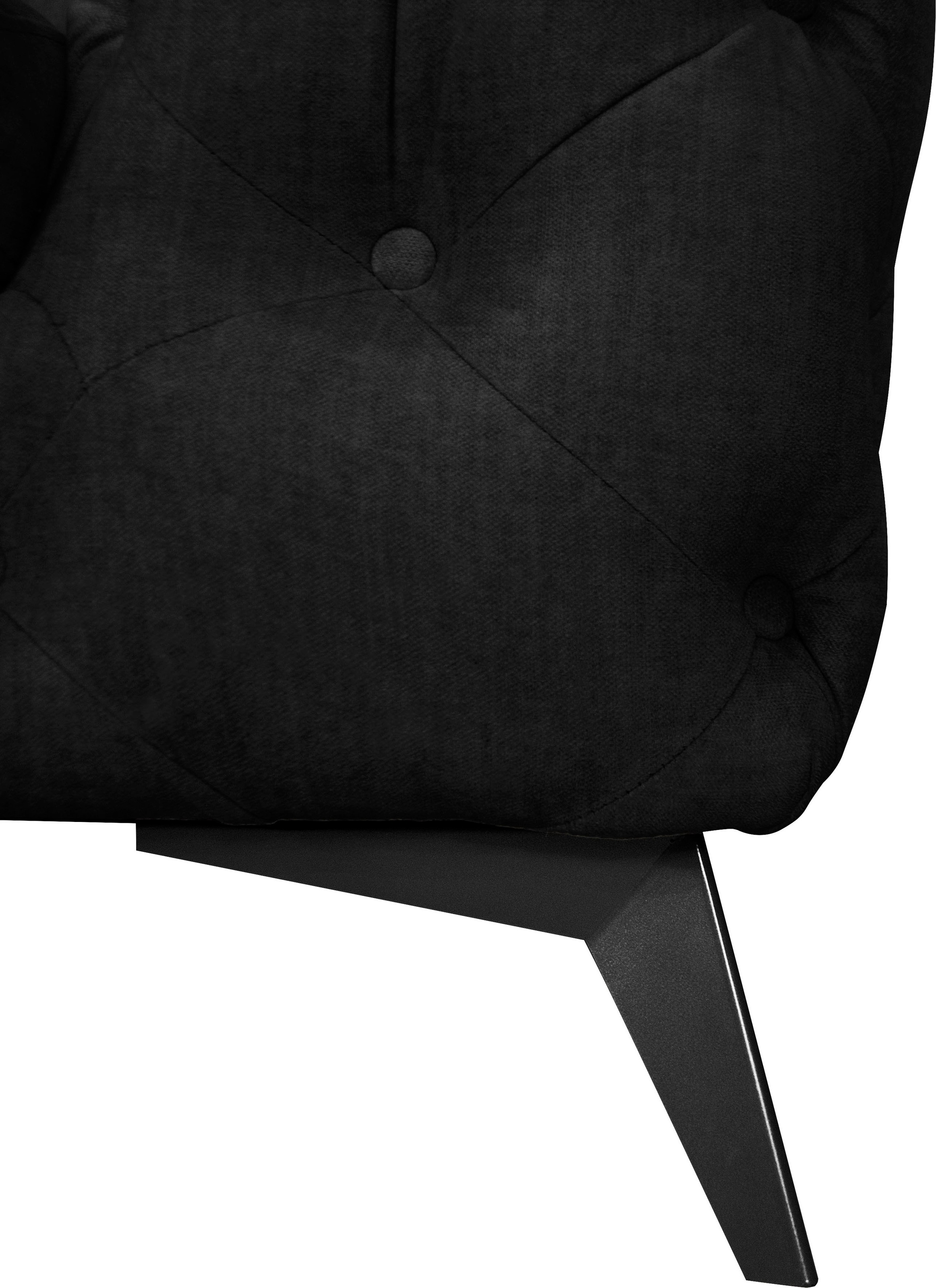 Leonique Chesterfield-Sessel »Glynis Sessel«, aufwändige Knopfheftung, moderne Chesterfield Optik, Fußfarbe wählbar