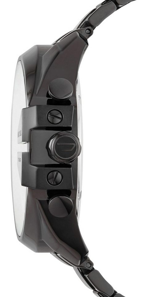 Diesel Chronograph »MEGA CHIEF«, Quarzuhr, Armbanduhr, Herrenuhr, Stoppfunktion, Edelstahlarmband