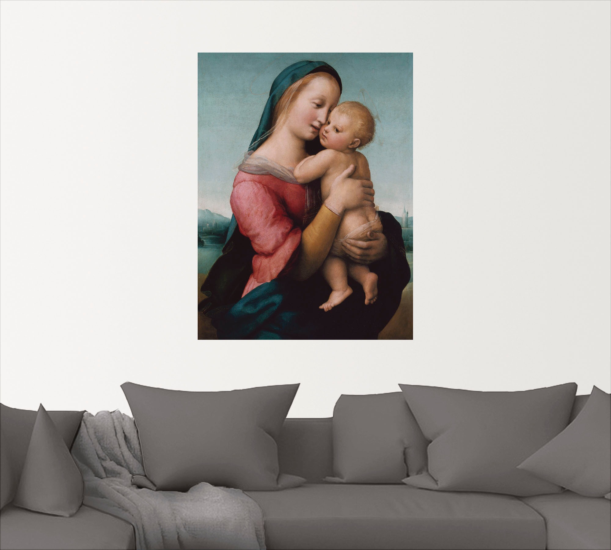 Artland Leinwandbild »Die Madonna Tempi. Um 1507«, Gruppen & Familien, (1 St.), auf Keilrahmen gespannt