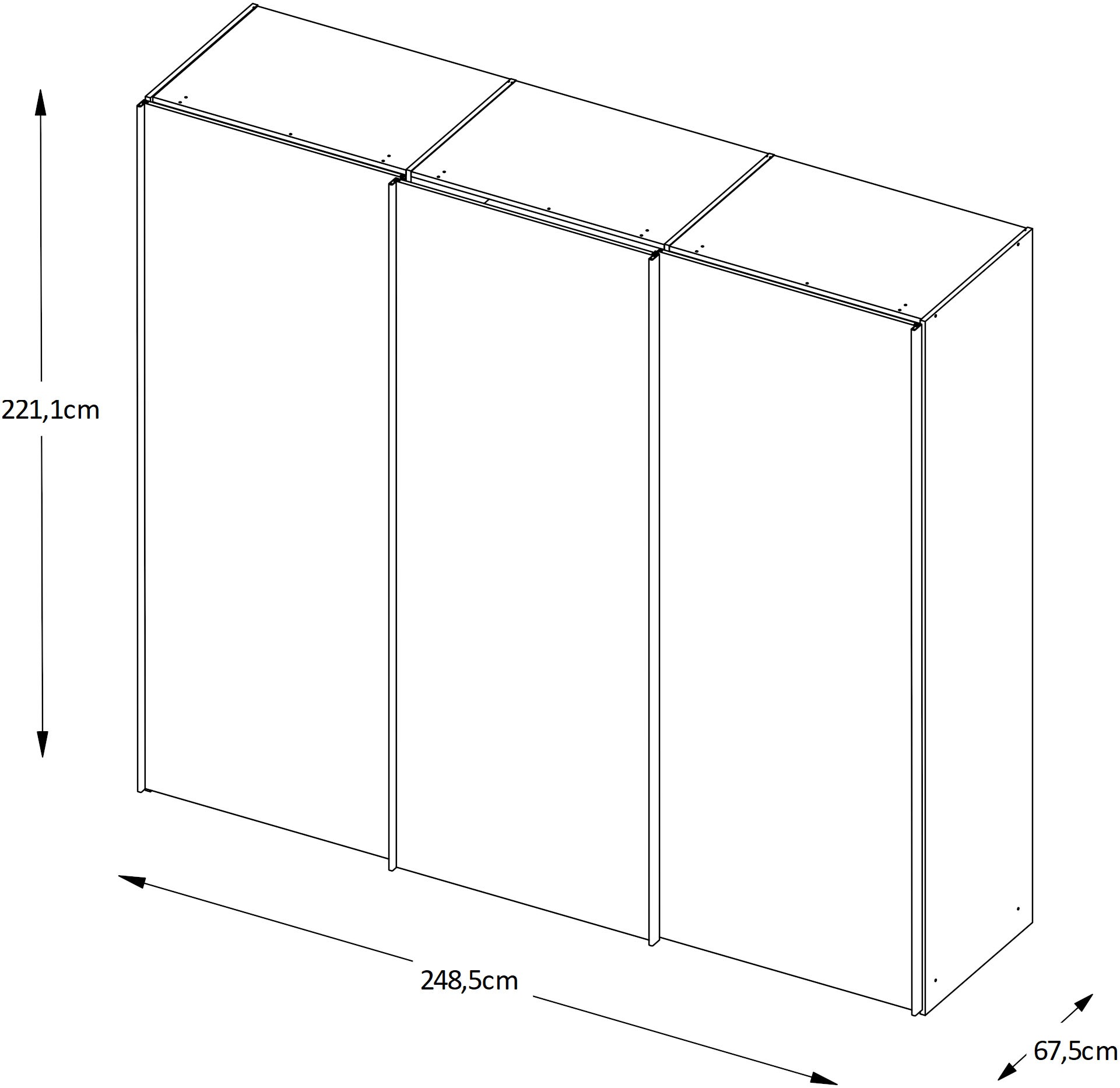 STAUD Schwebetürenschrank »Schwebetürenschrank Select«